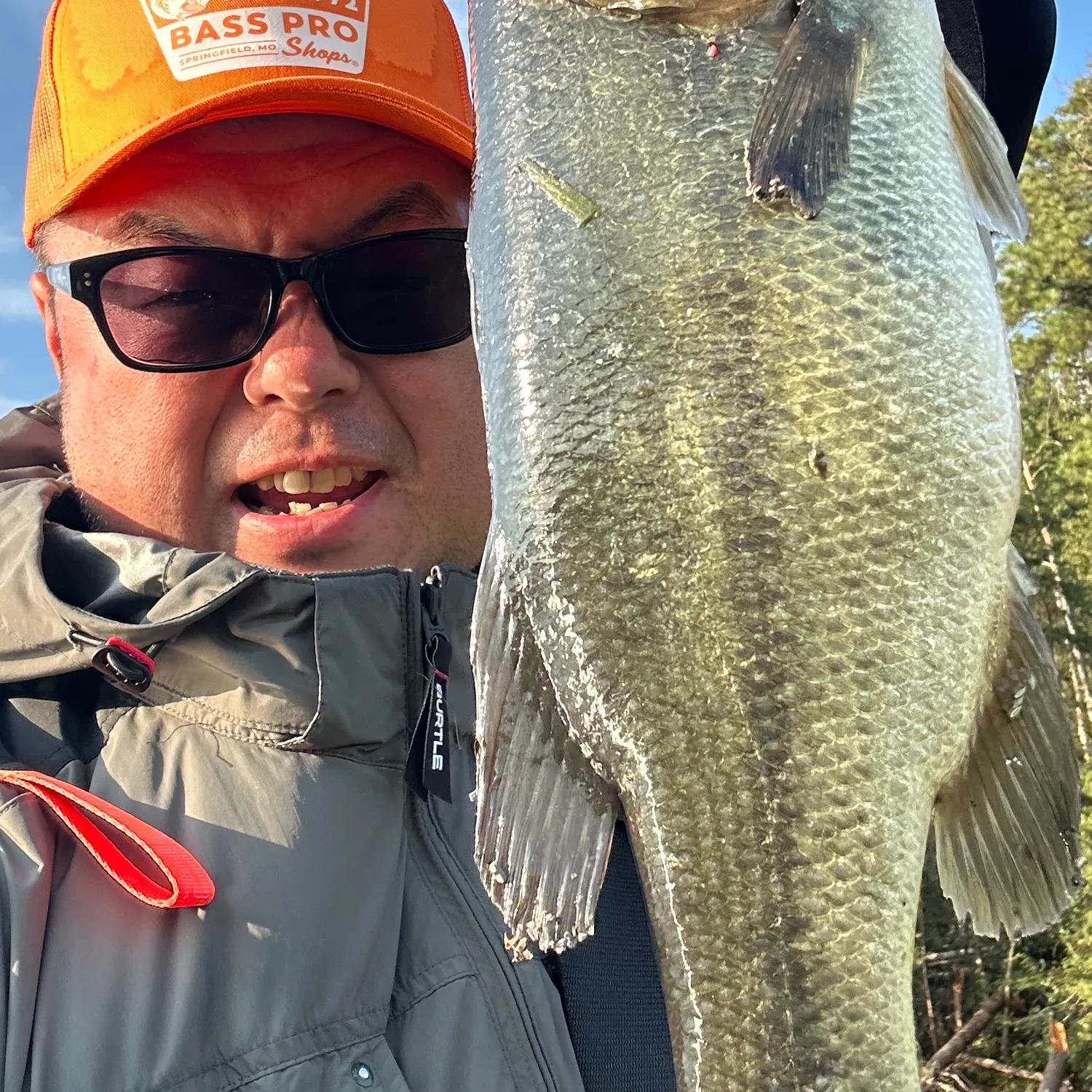 Largemouth bass caught on Fishbrain