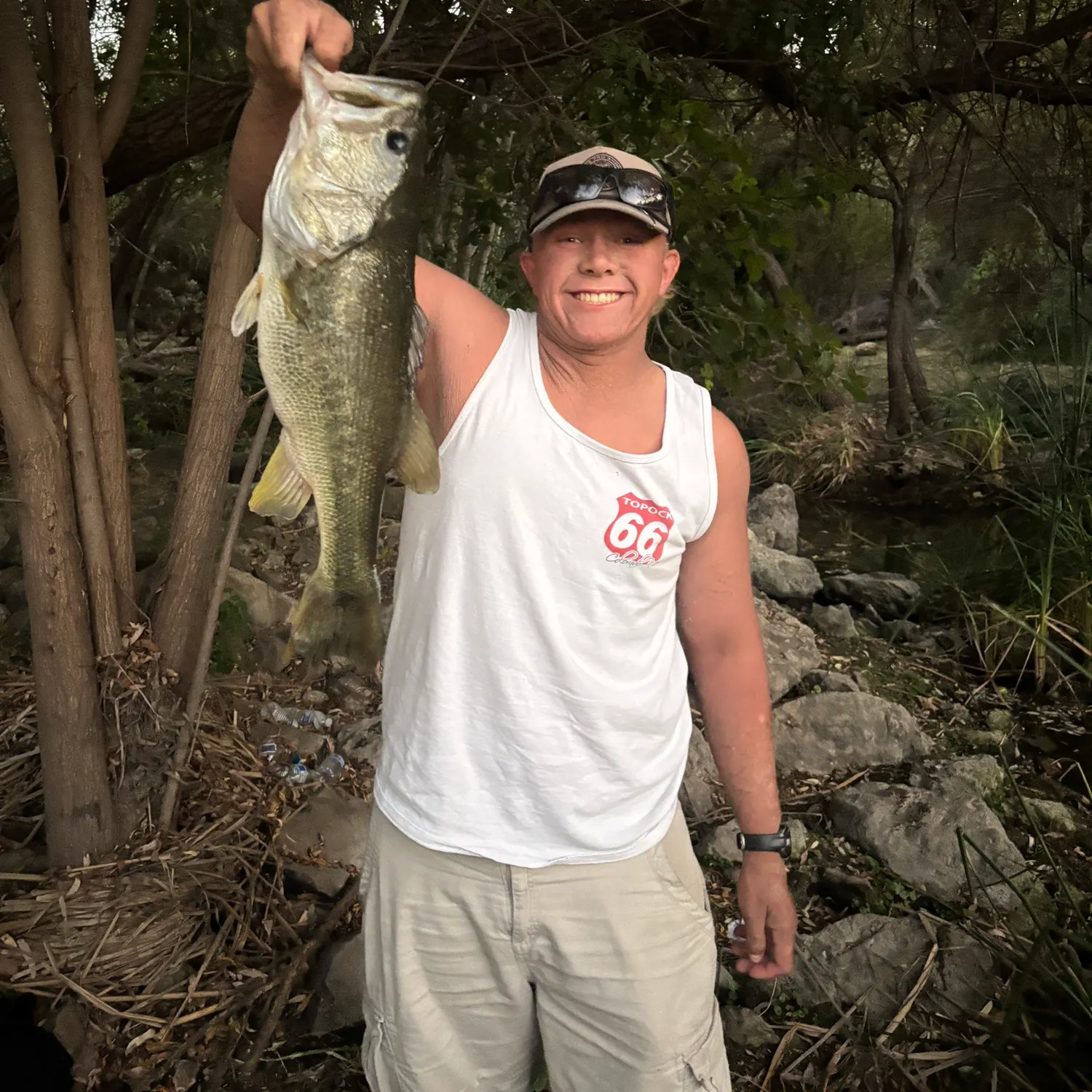 Largemouth bass caught on Fishbrain