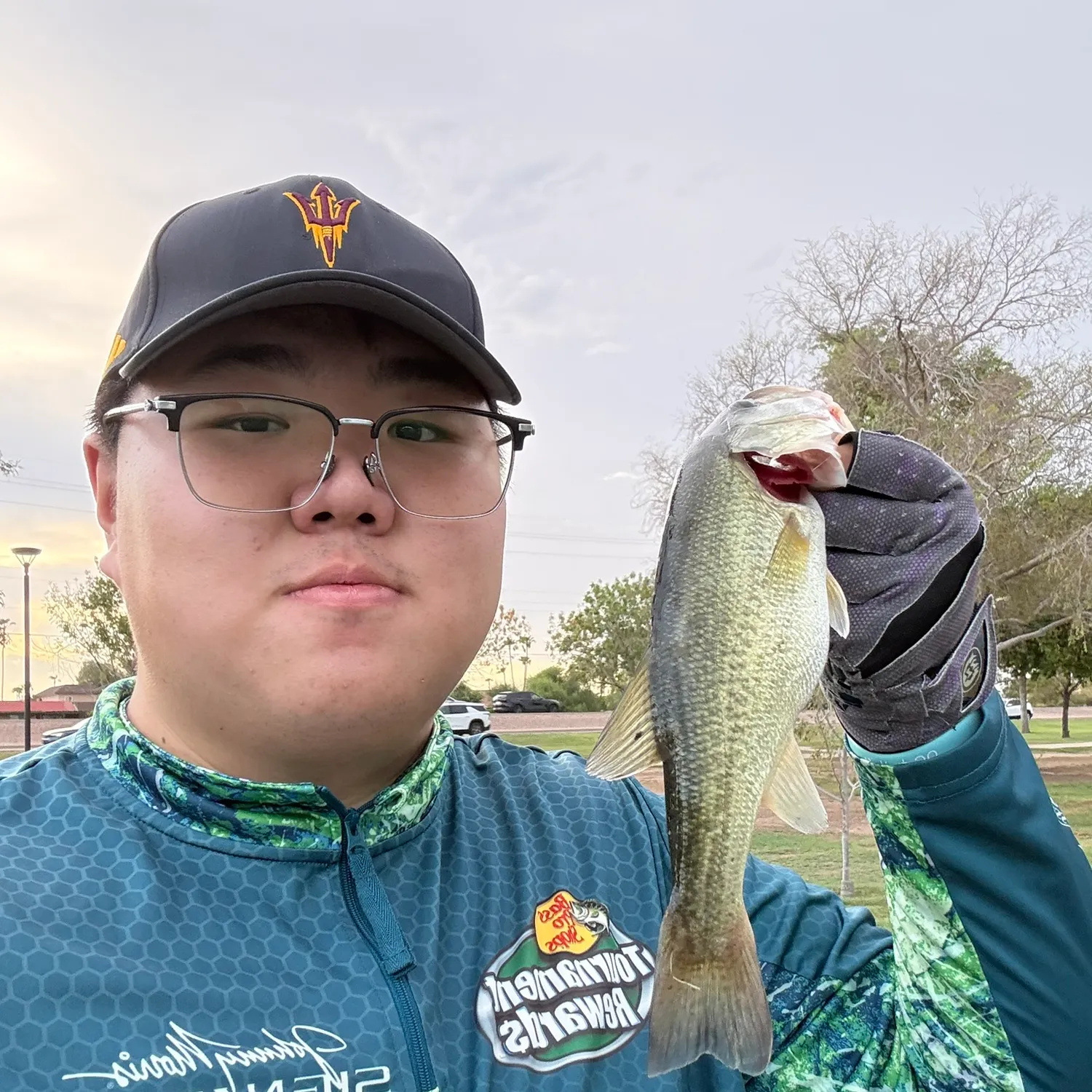 Largemouth bass caught on Fishbrain