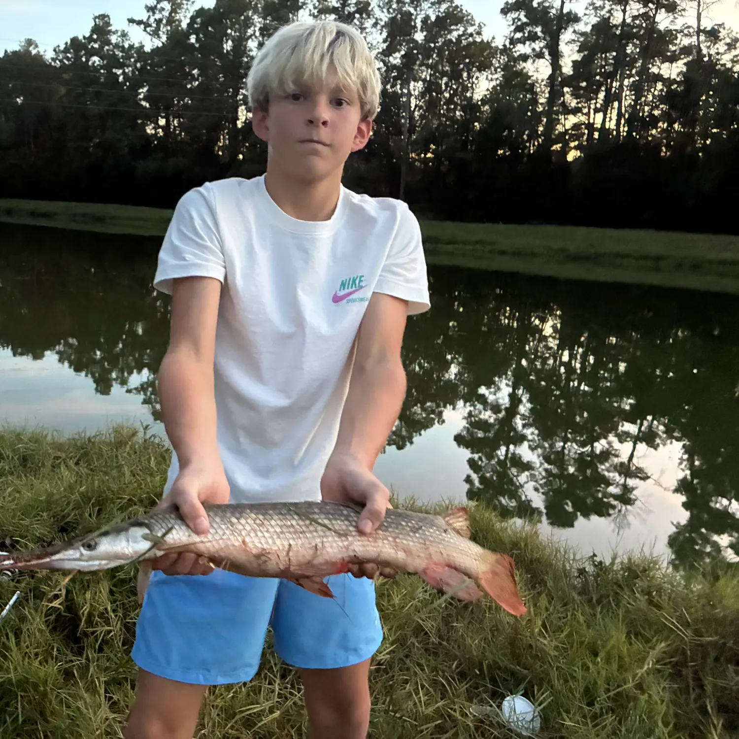 Alligator gar caught on Fishbrain