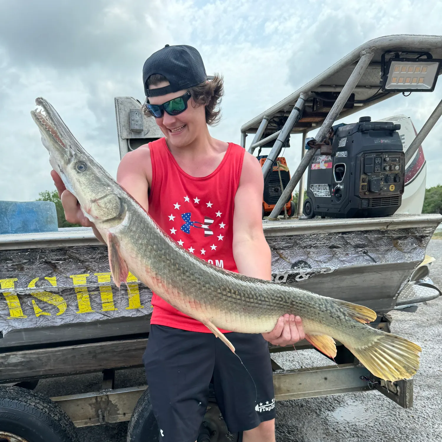 Alligator gar caught on Fishbrain