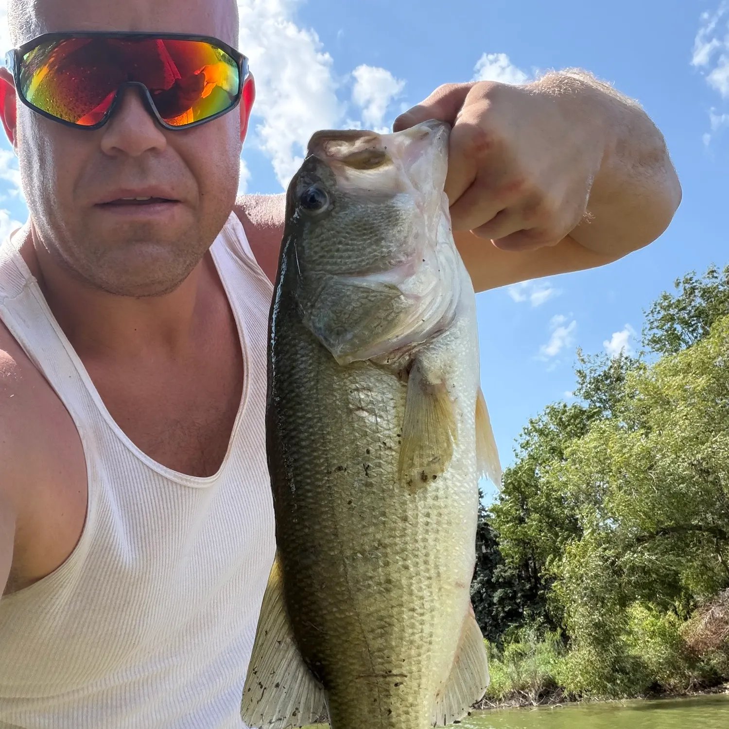 Largemouth bass caught on Fishbrain