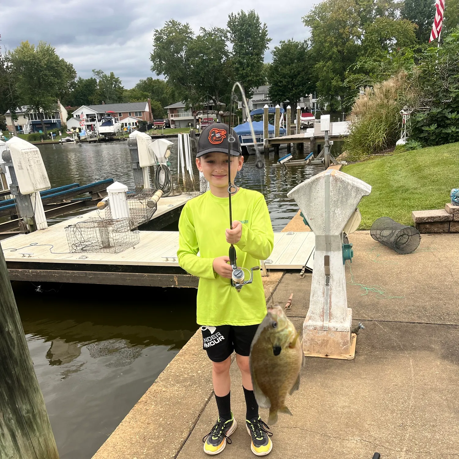 Spotted sunfish caught on Fishbrain
