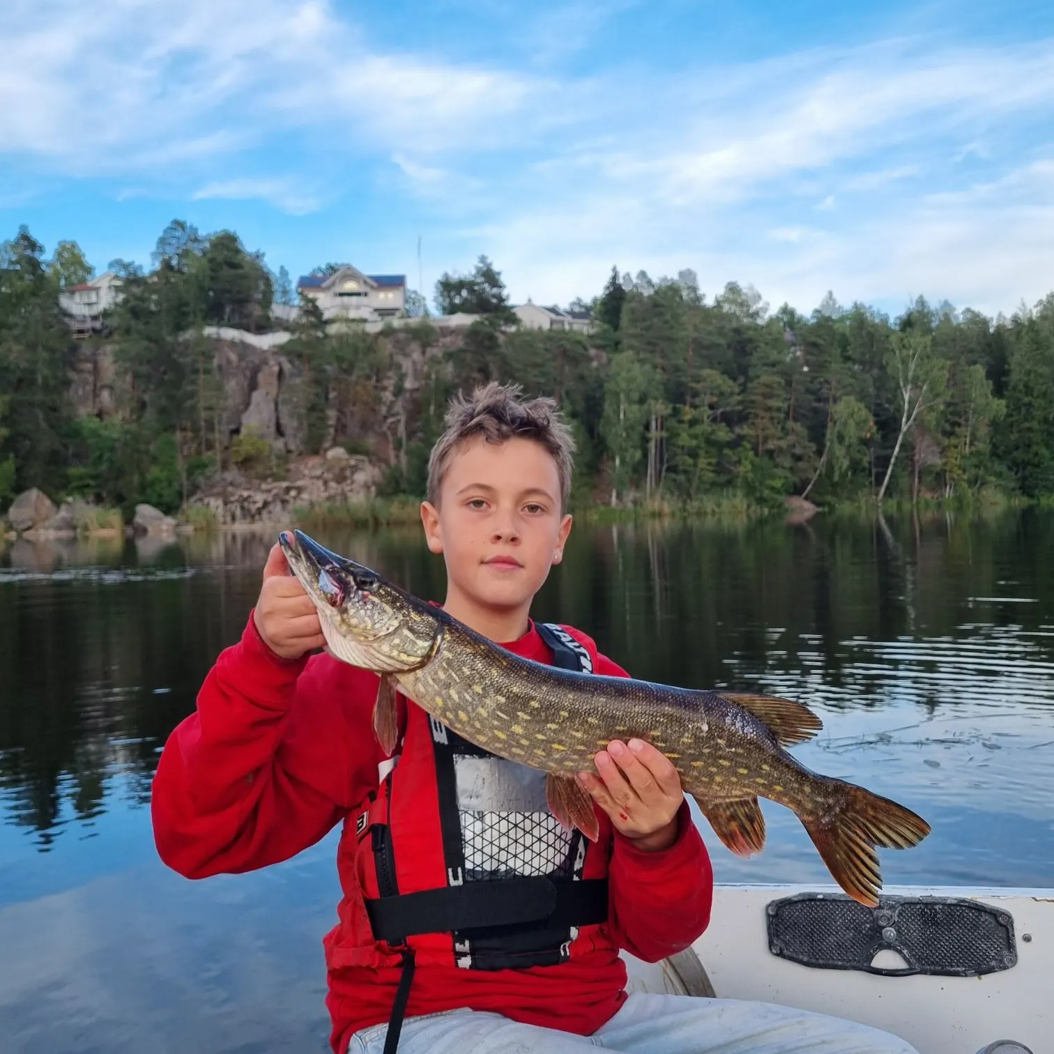 Northern pike caught on Fishbrain