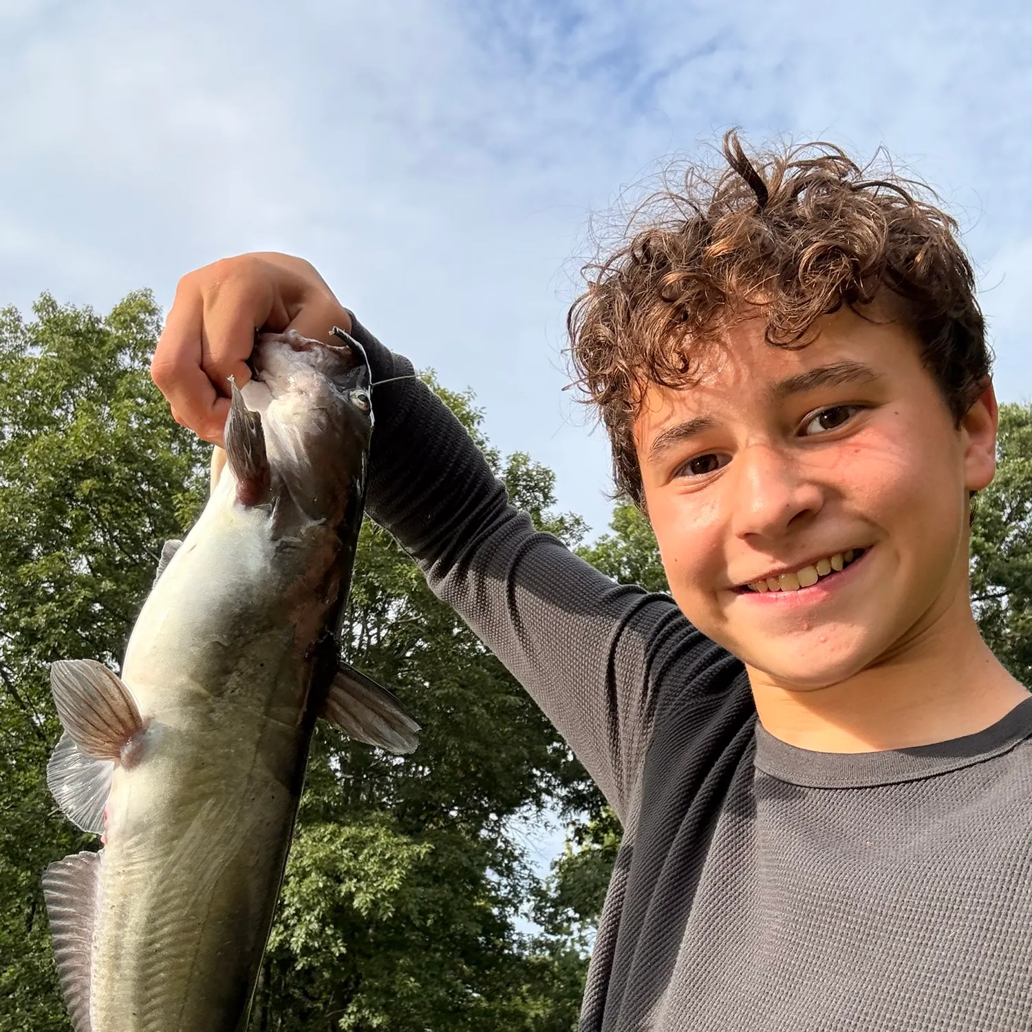 Channel catfish caught on Fishbrain