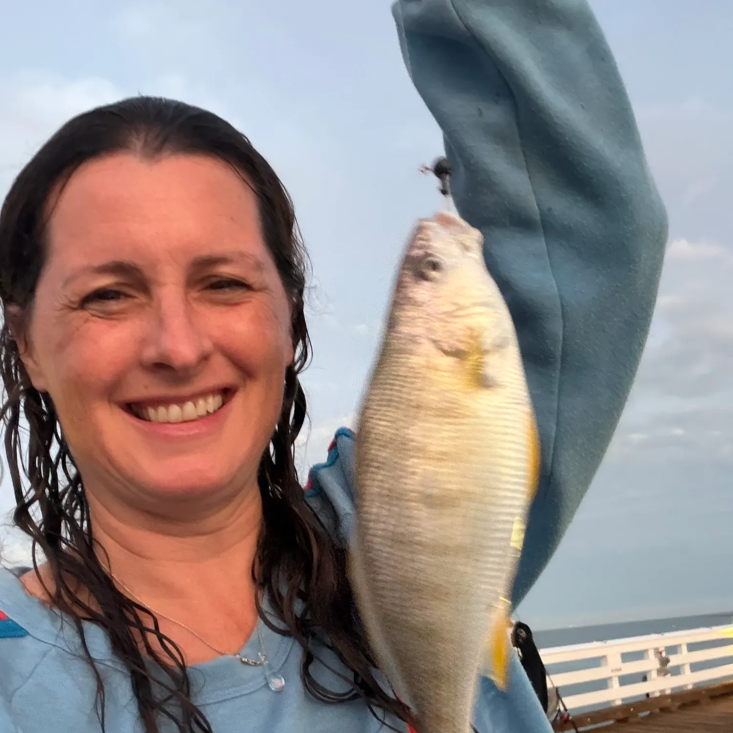 Yellowfin croaker caught on Fishbrain