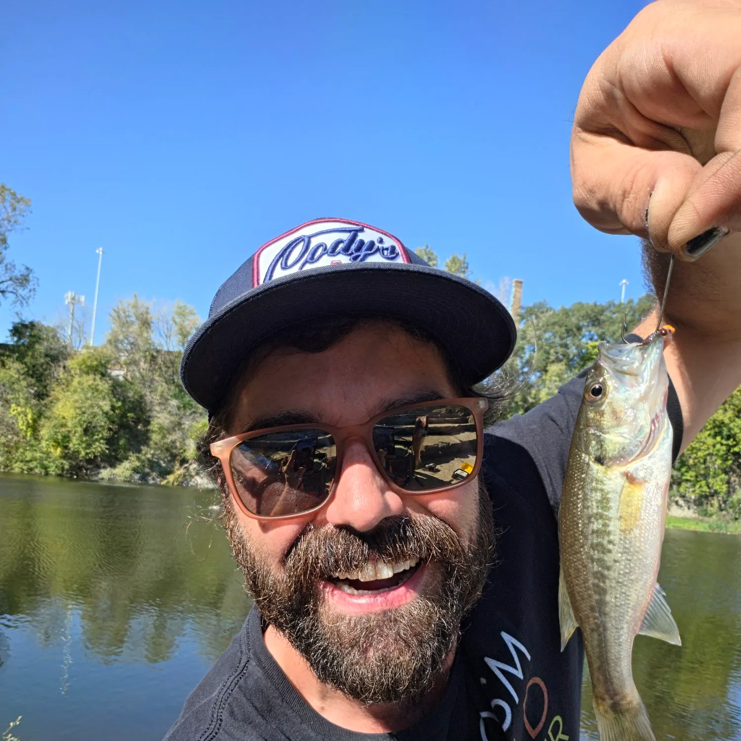 Largemouth bass caught on Fishbrain