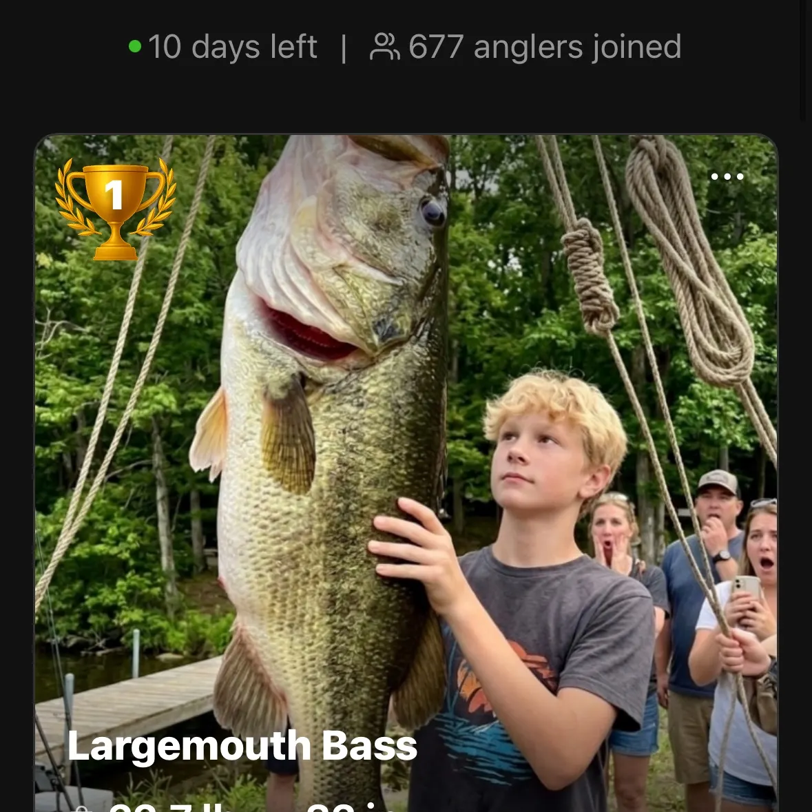 recently logged catches