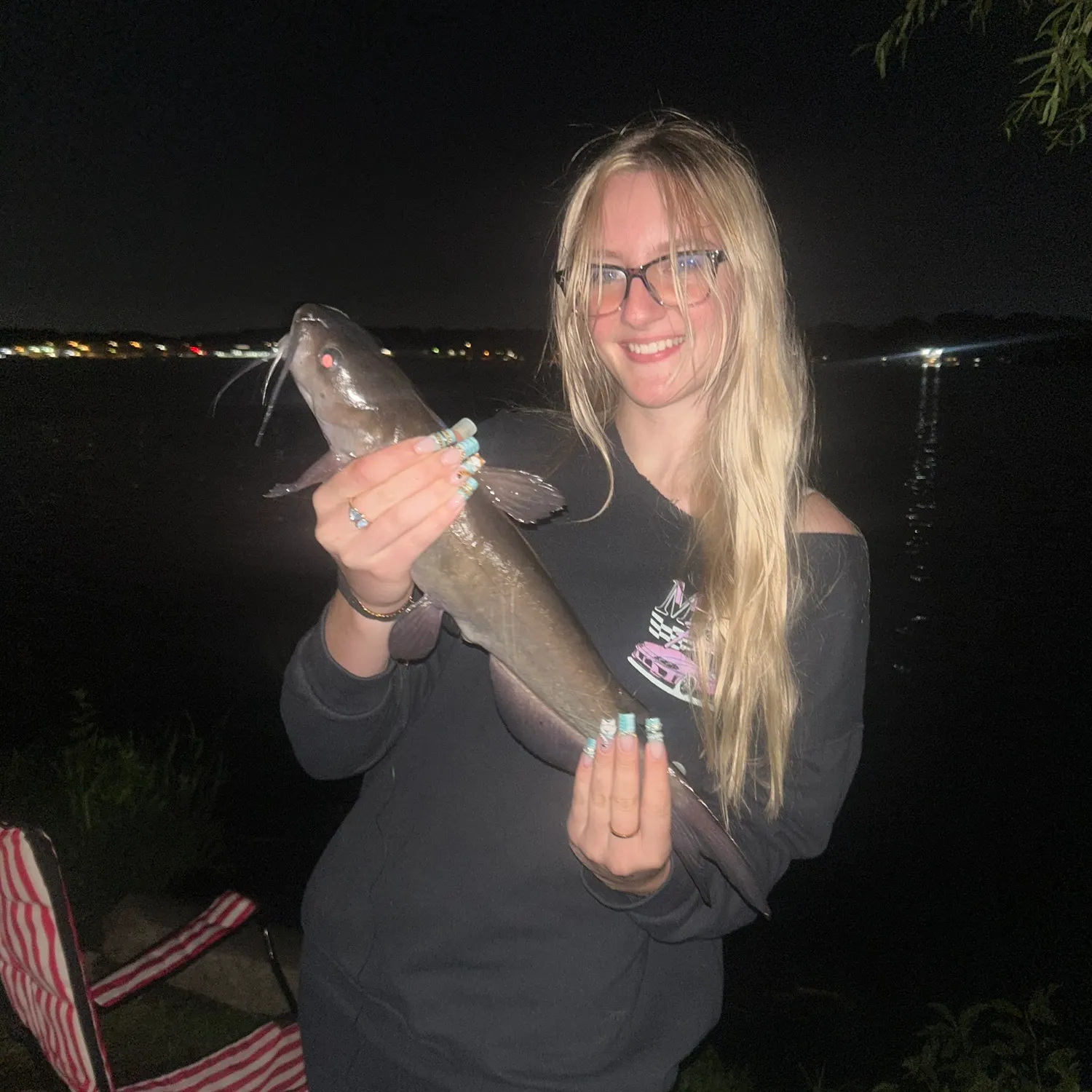 Channel catfish caught on Fishbrain