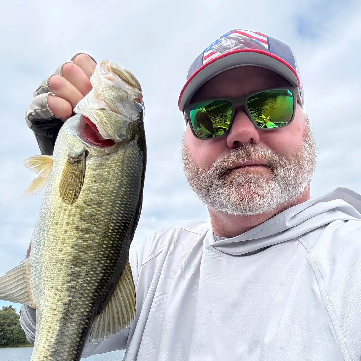 Largemouth bass caught on Fishbrain