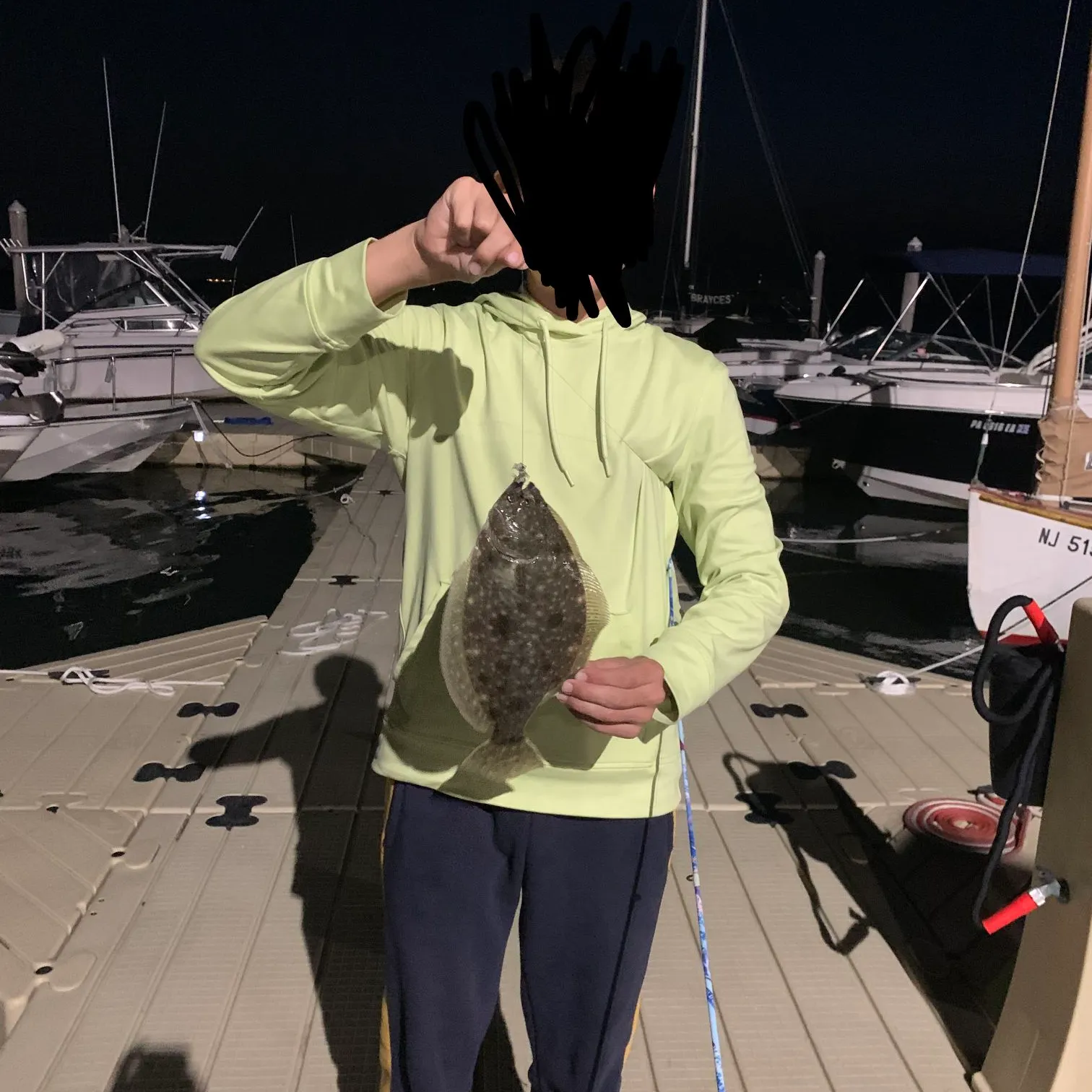 Summer flounder caught on Fishbrain