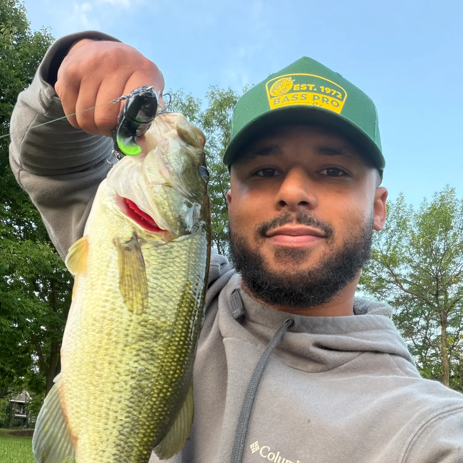 Largemouth bass caught on Fishbrain