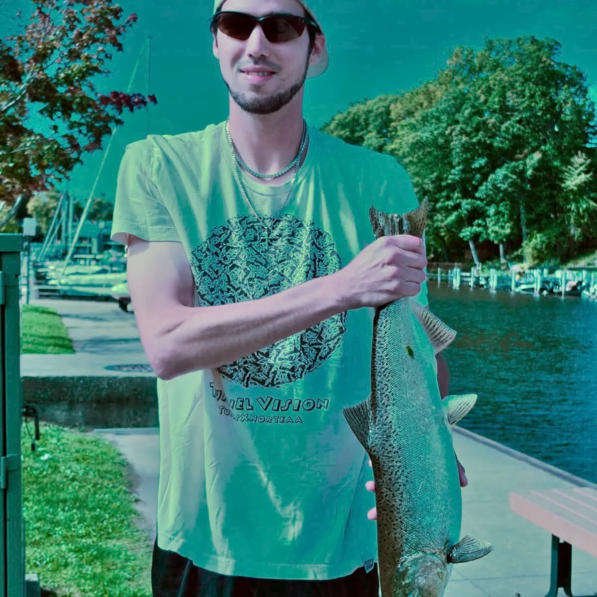 Coho salmon caught on Fishbrain
