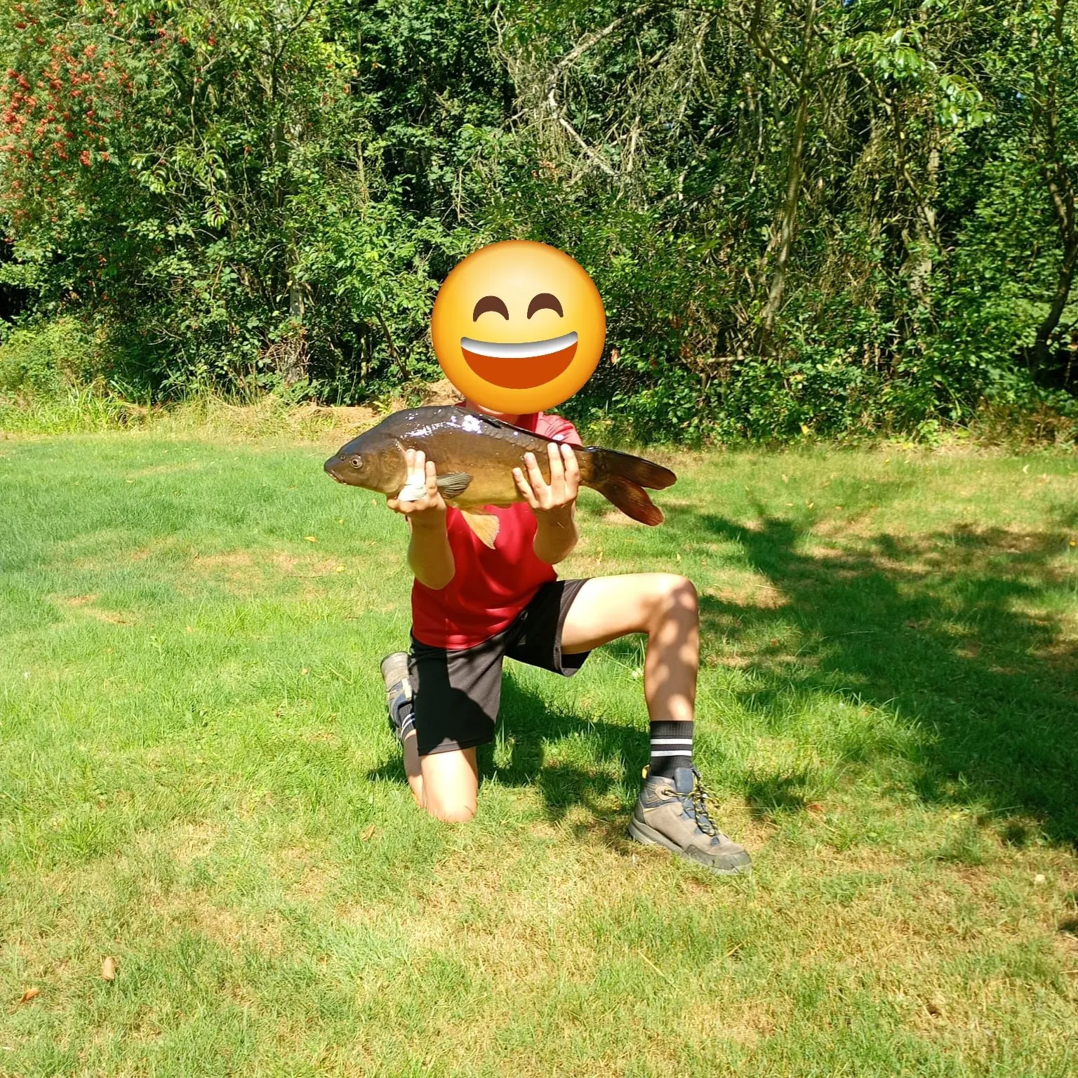 Leather carp caught on Fishbrain
