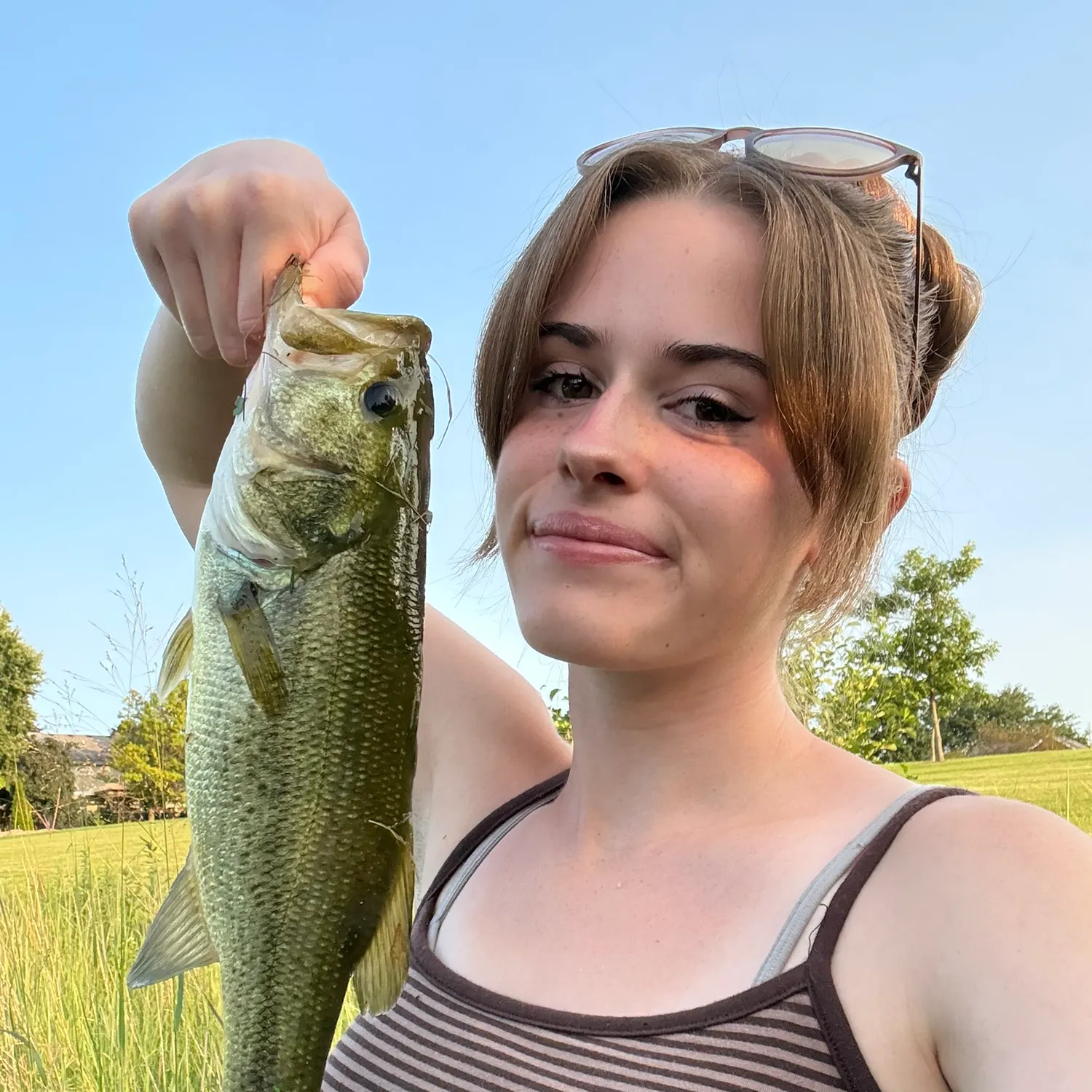 Largemouth bass caught on Fishbrain