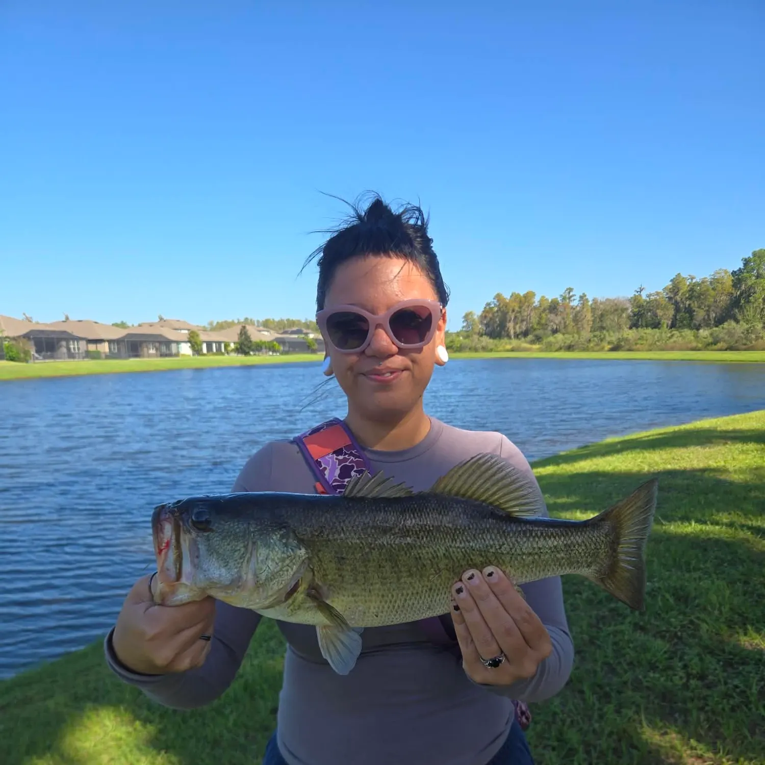 Largemouth bass caught on Fishbrain