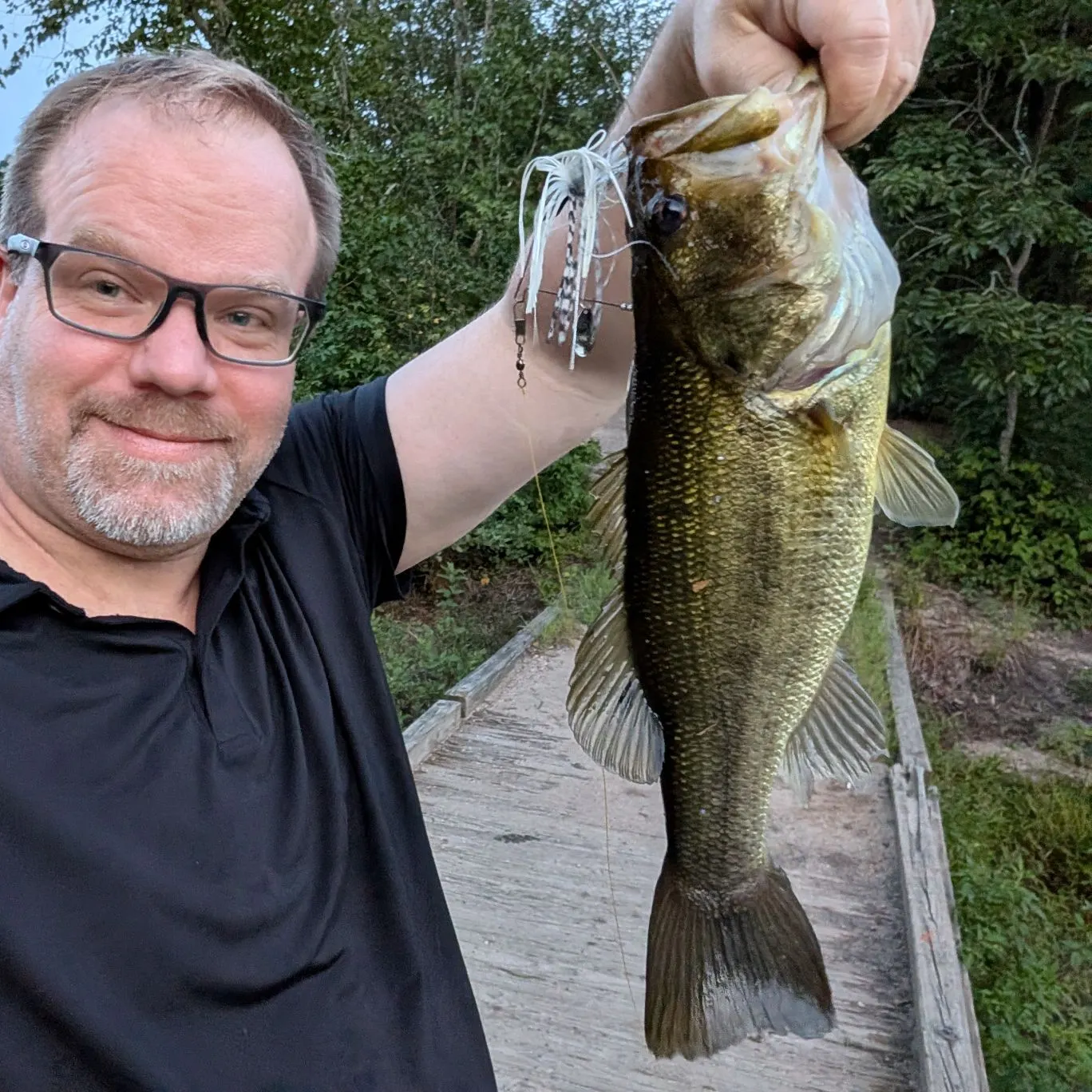 Largemouth bass caught on Fishbrain