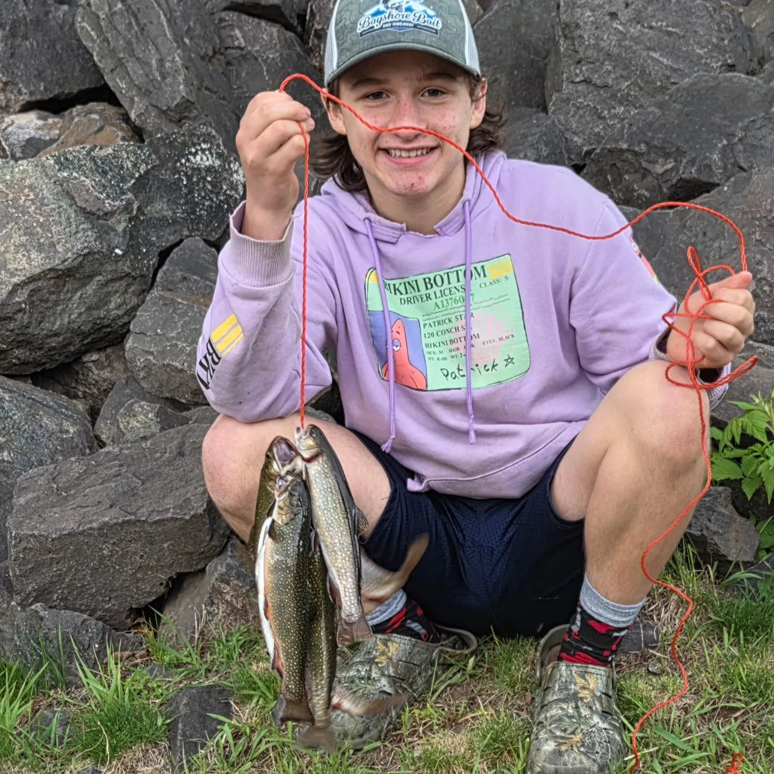 Brook trout caught on Fishbrain