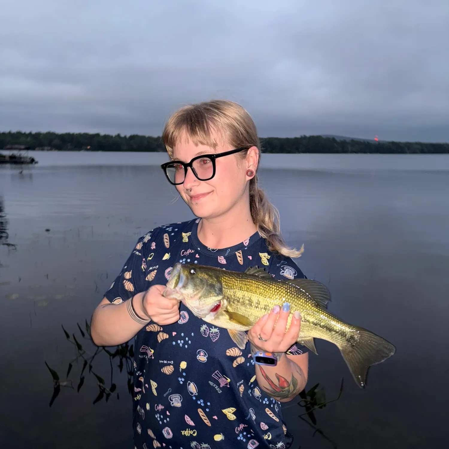 Largemouth bass caught on Fishbrain