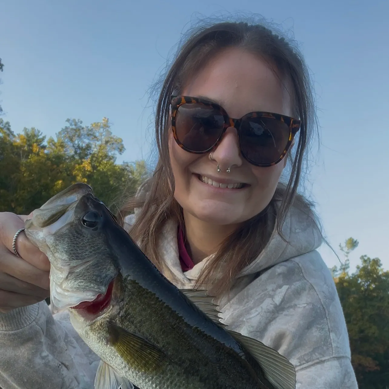 Largemouth bass caught on Fishbrain