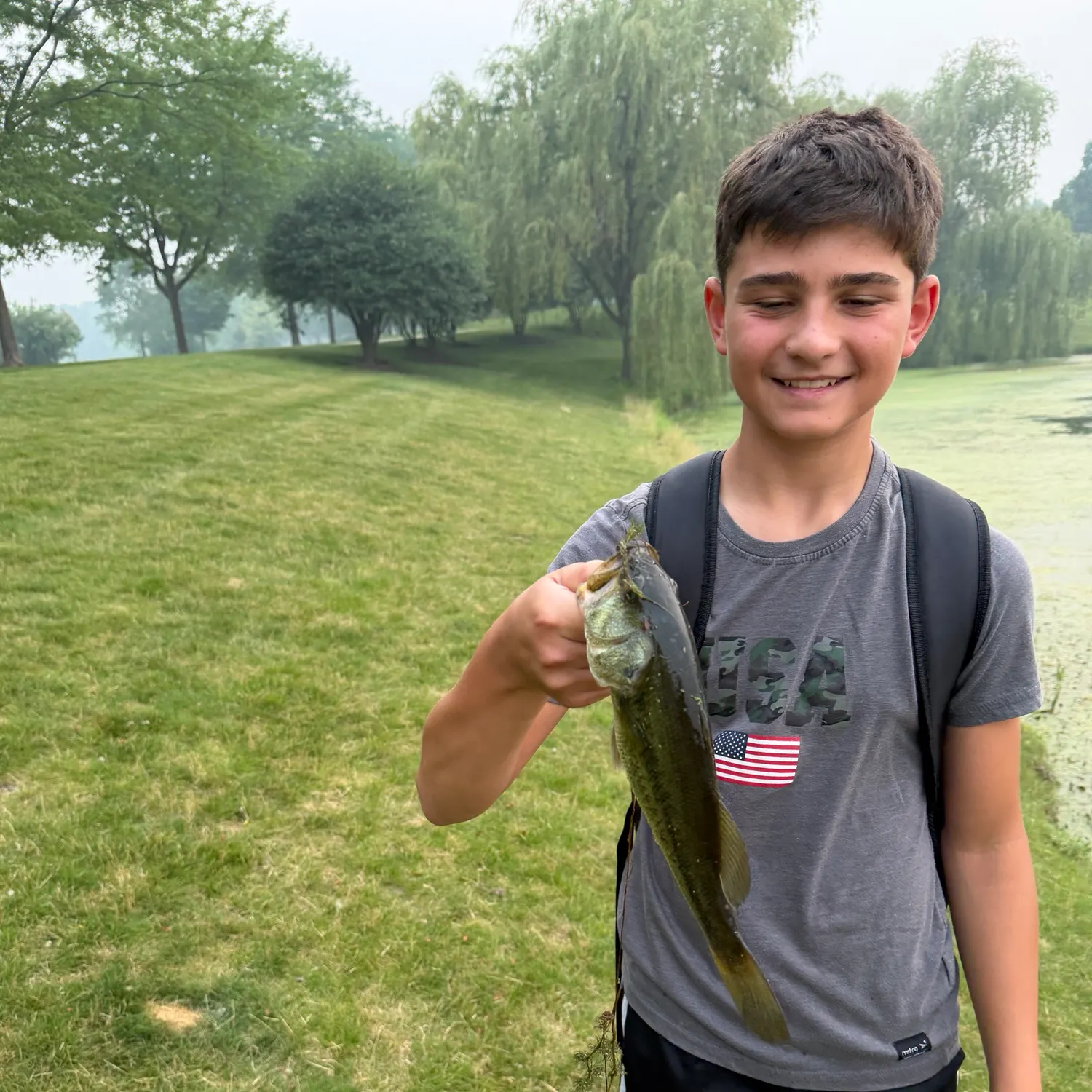 Largemouth bass caught on Fishbrain