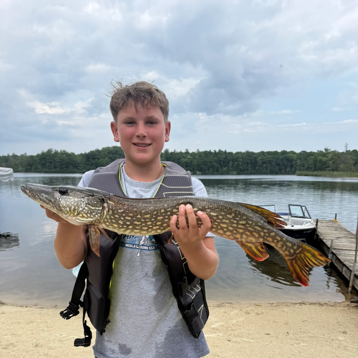 Northern pike caught on Fishbrain
