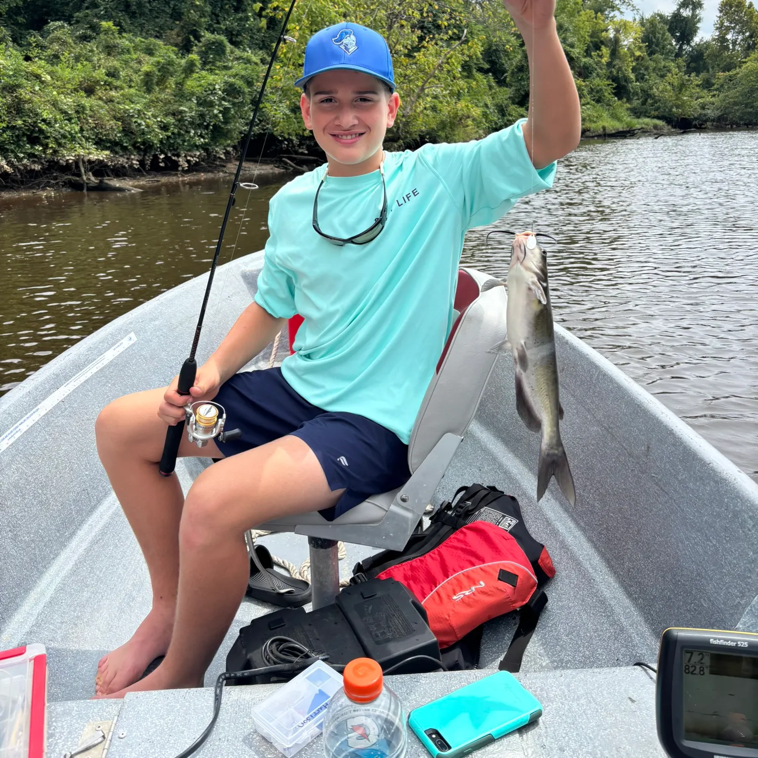 Channel catfish caught on Fishbrain