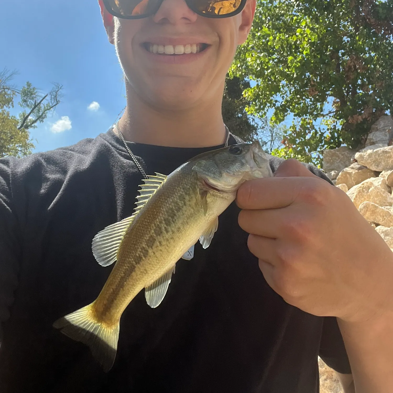 Largemouth bass caught on Fishbrain