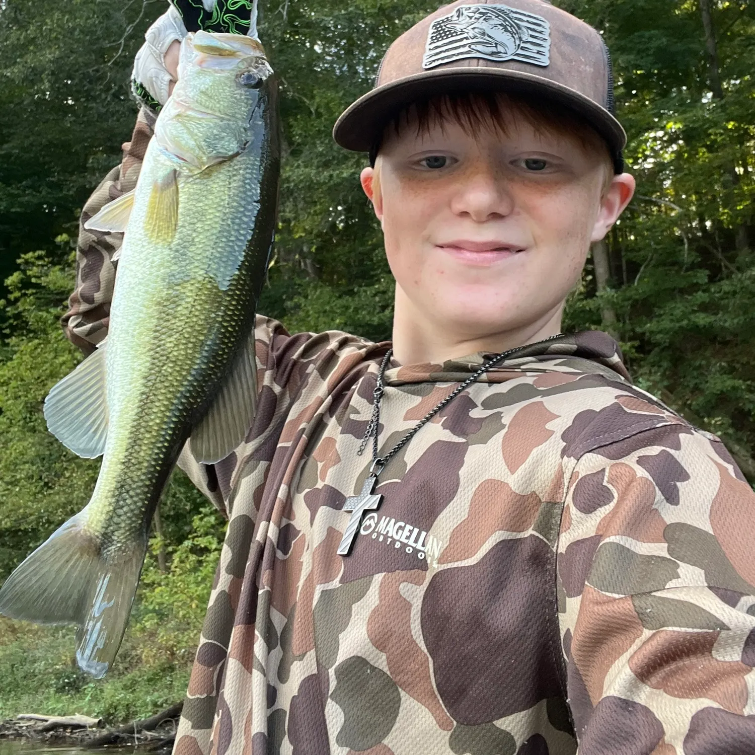 Largemouth bass caught on Fishbrain