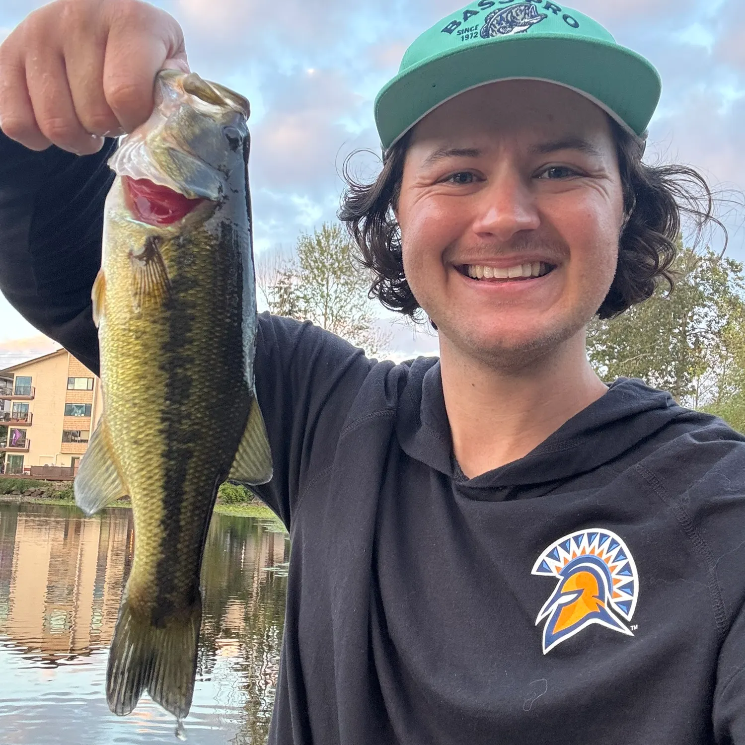 Largemouth bass caught on Fishbrain