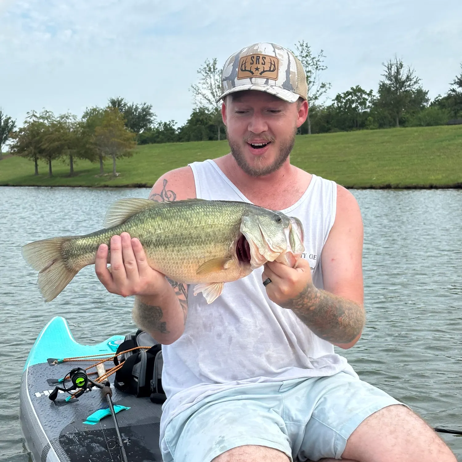 Largemouth bass caught on Fishbrain