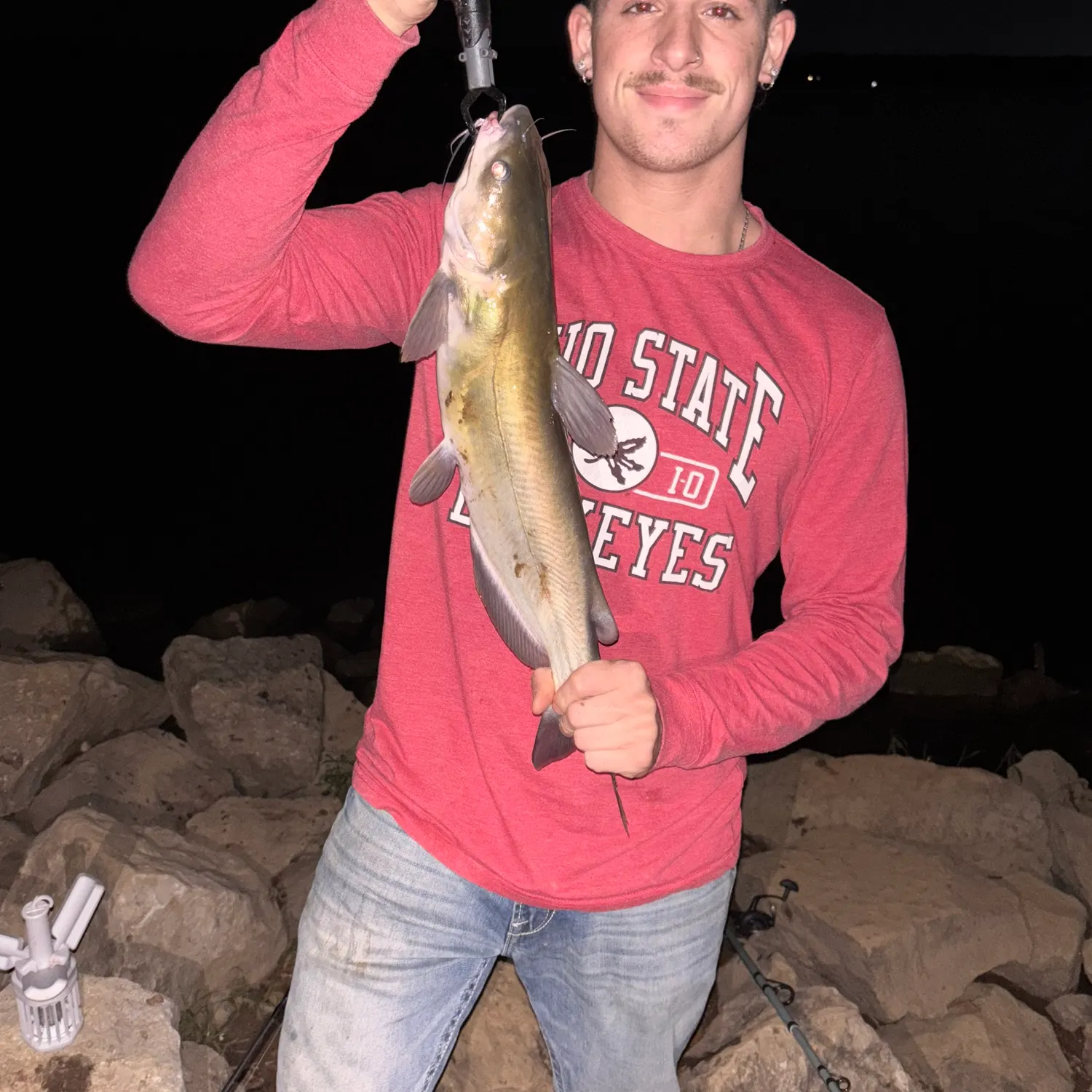 Channel catfish caught on Fishbrain