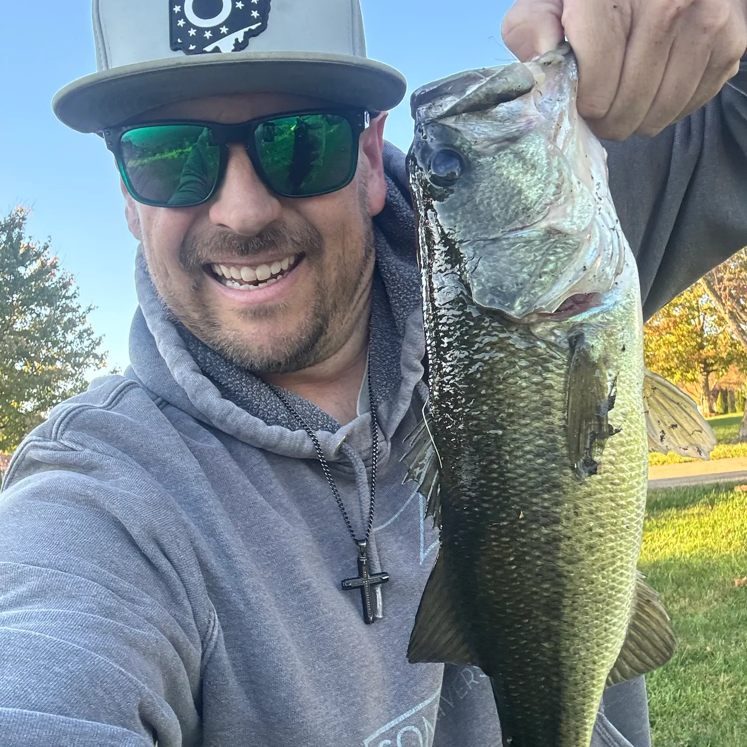 Largemouth bass caught on Fishbrain