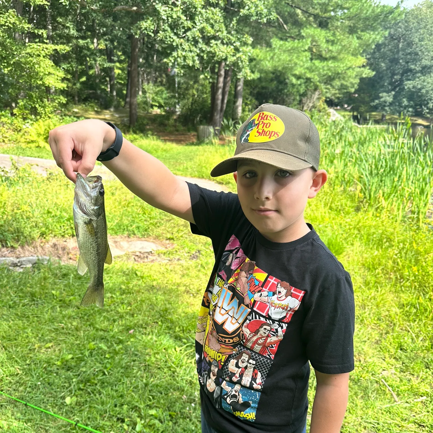 Largemouth bass caught on Fishbrain
