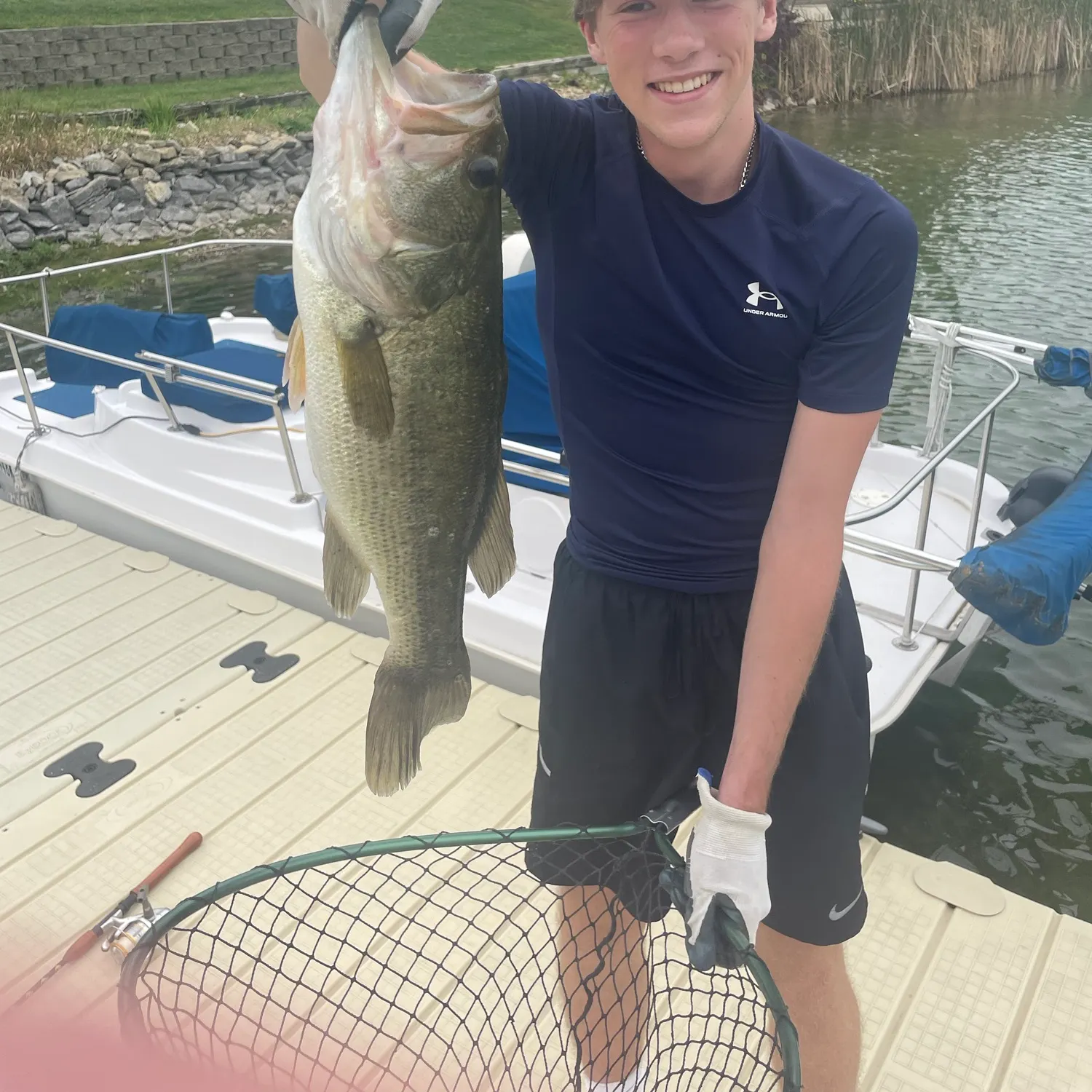 Largemouth bass caught on Fishbrain