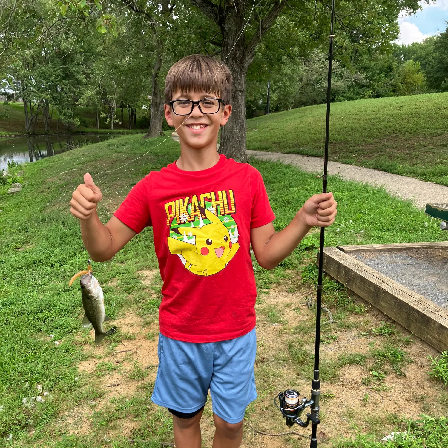 Largemouth bass caught on Fishbrain