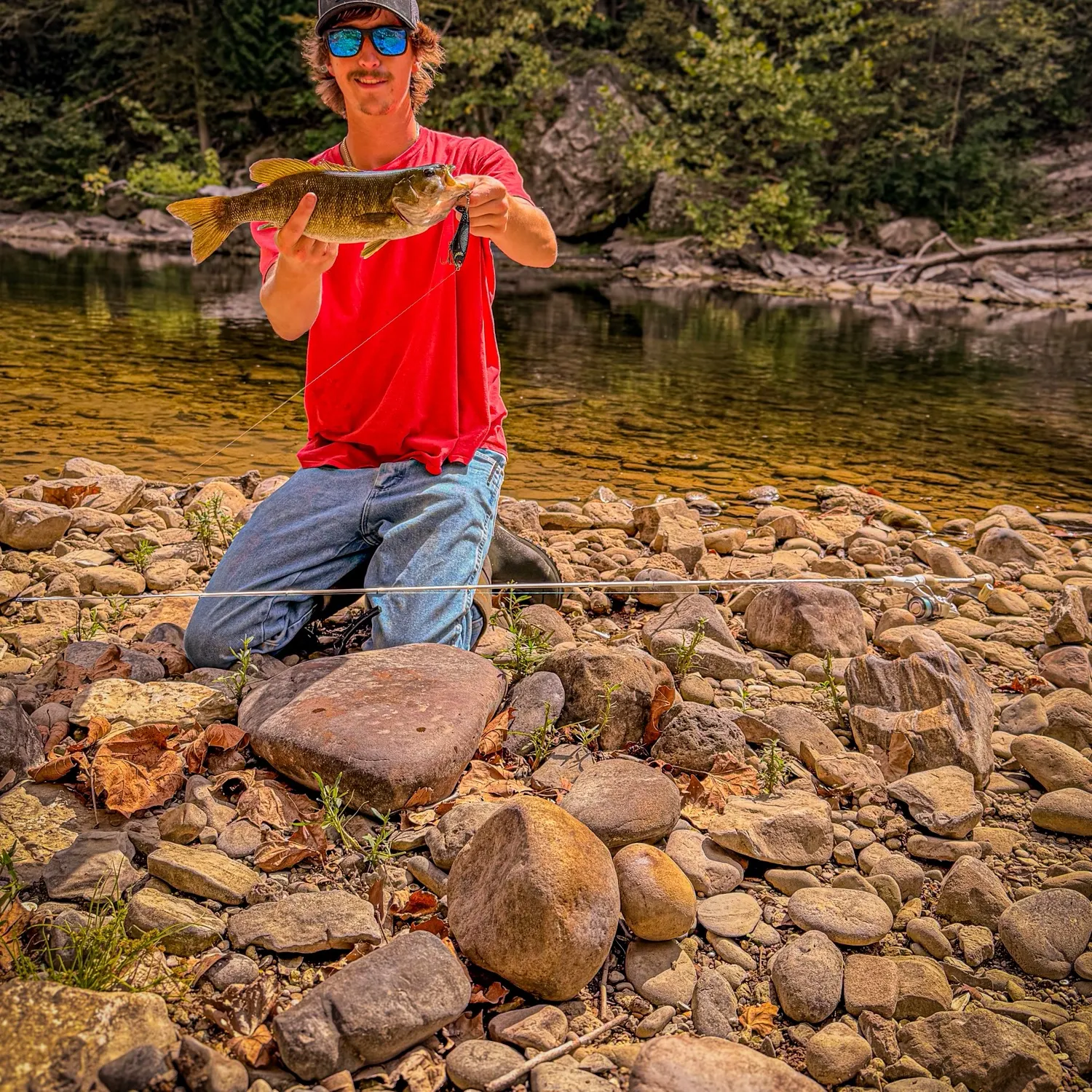 Smallmouth bass caught on Fishbrain