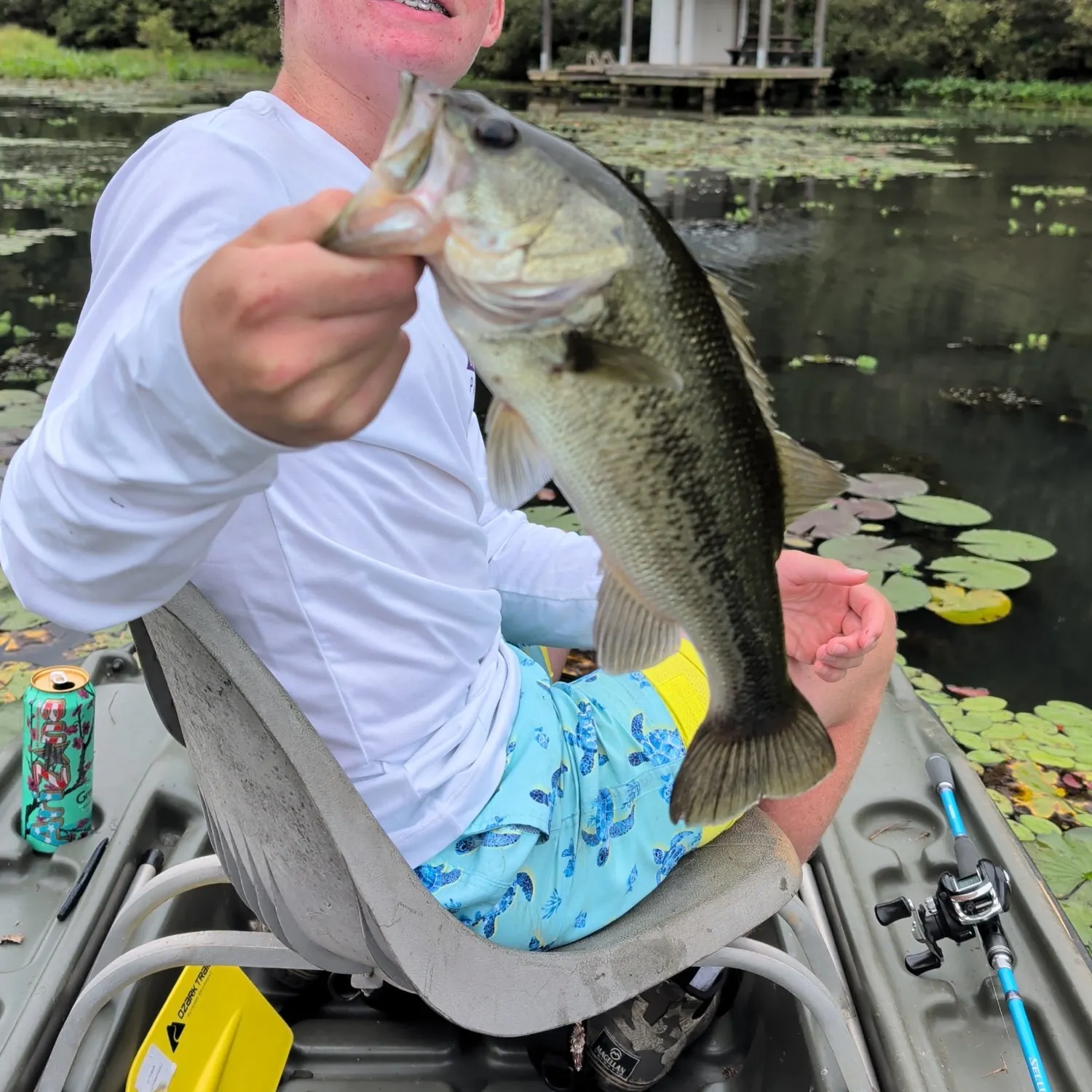 Largemouth bass caught on Fishbrain