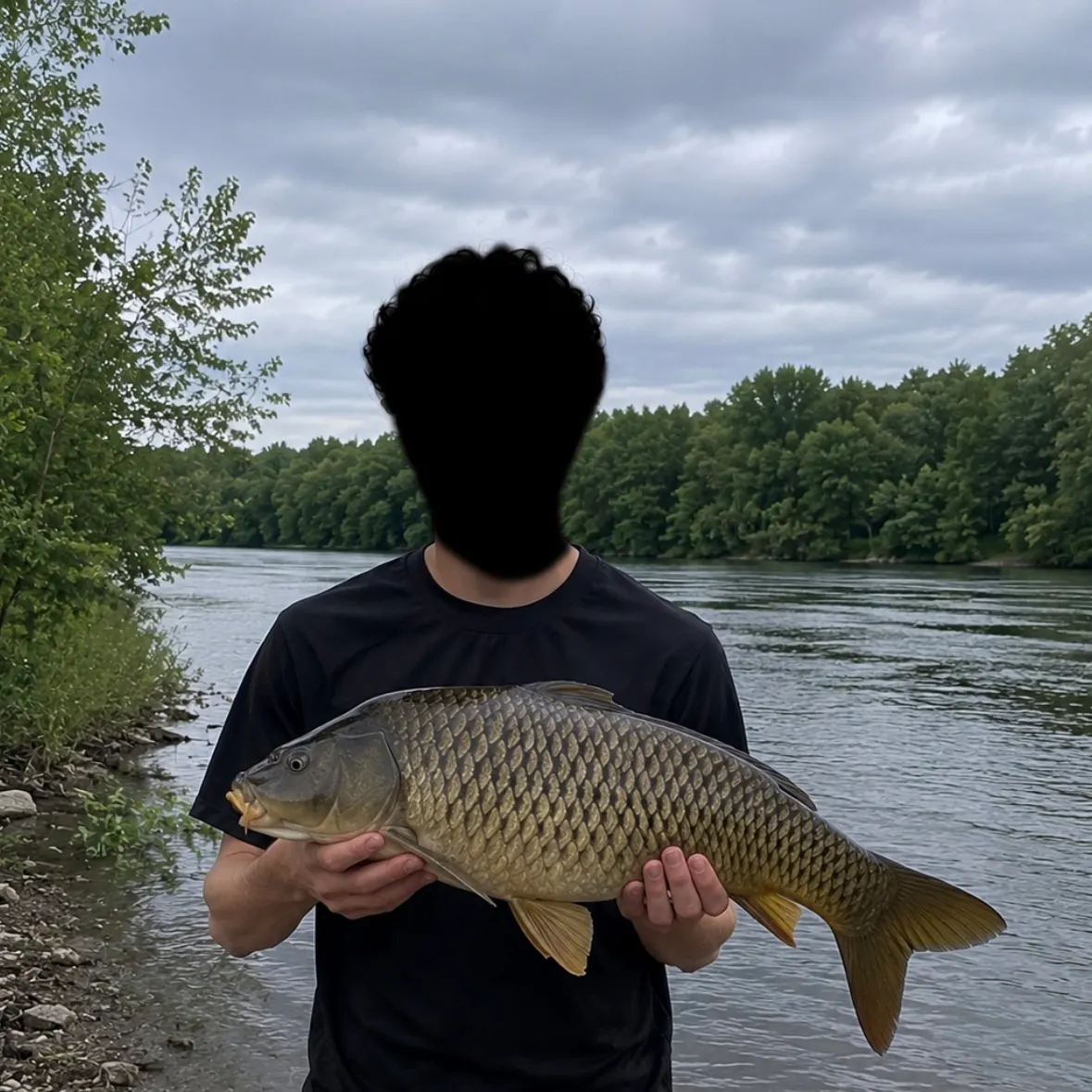 Common carp caught on Fishbrain