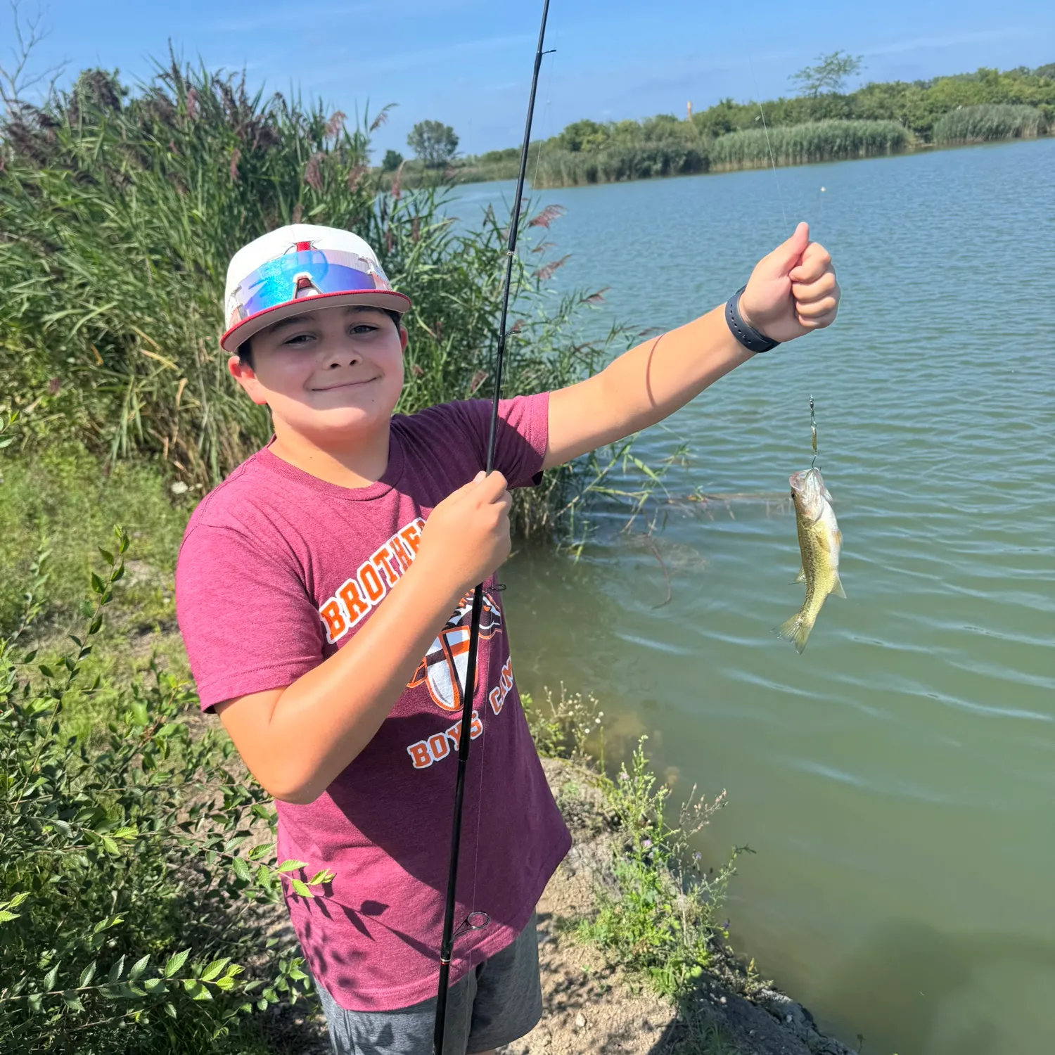 Largemouth bass caught on Fishbrain