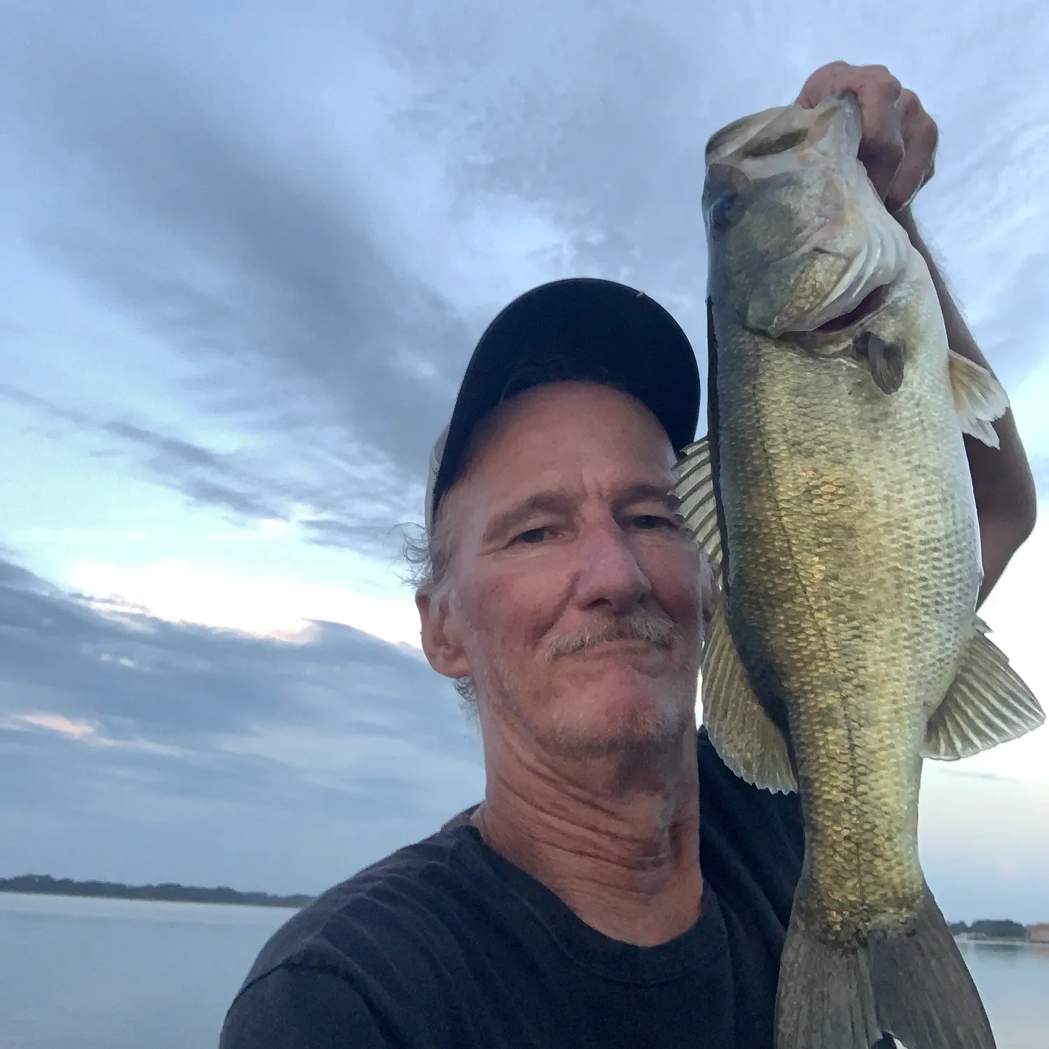 Largemouth bass caught on Fishbrain
