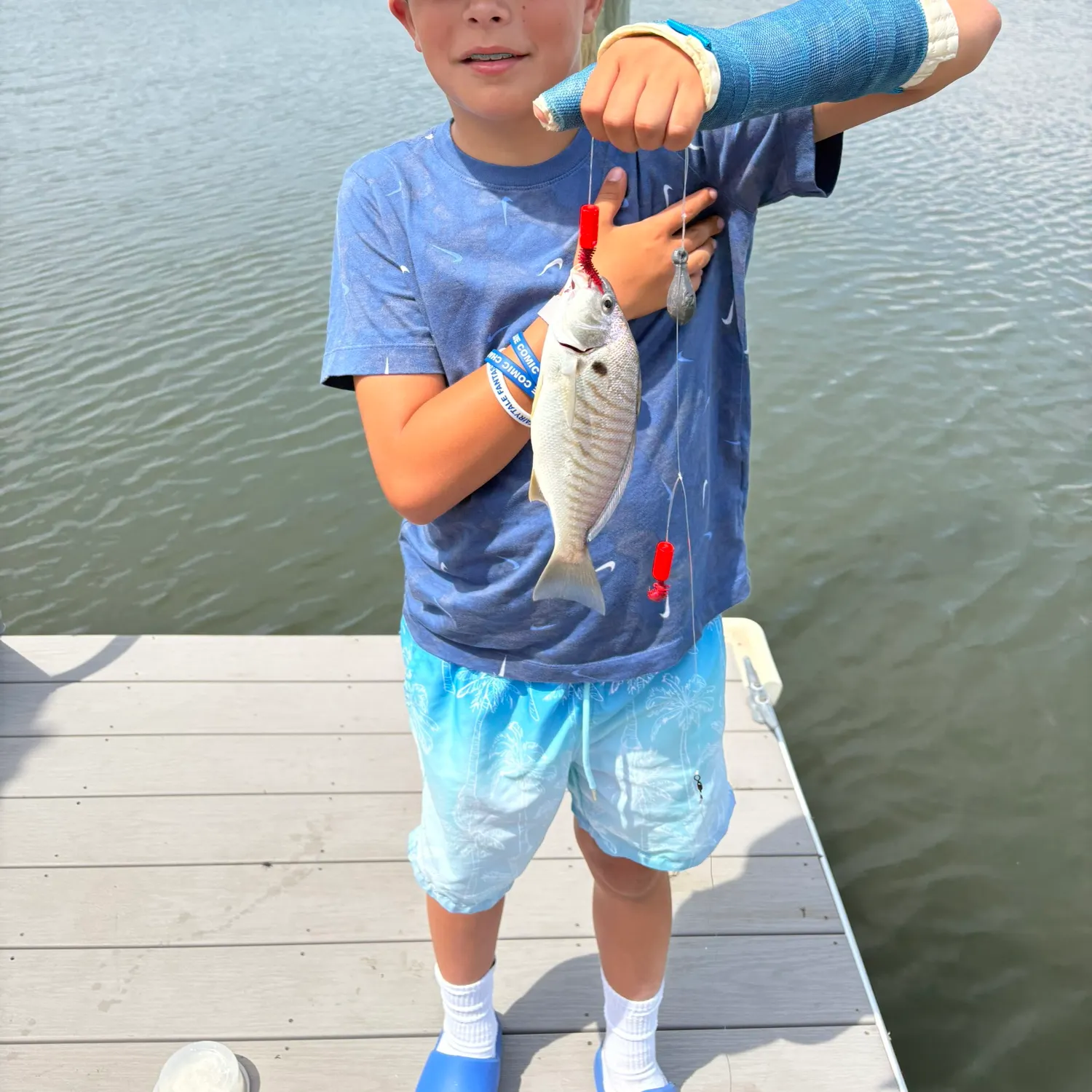 Spot croaker caught on Fishbrain