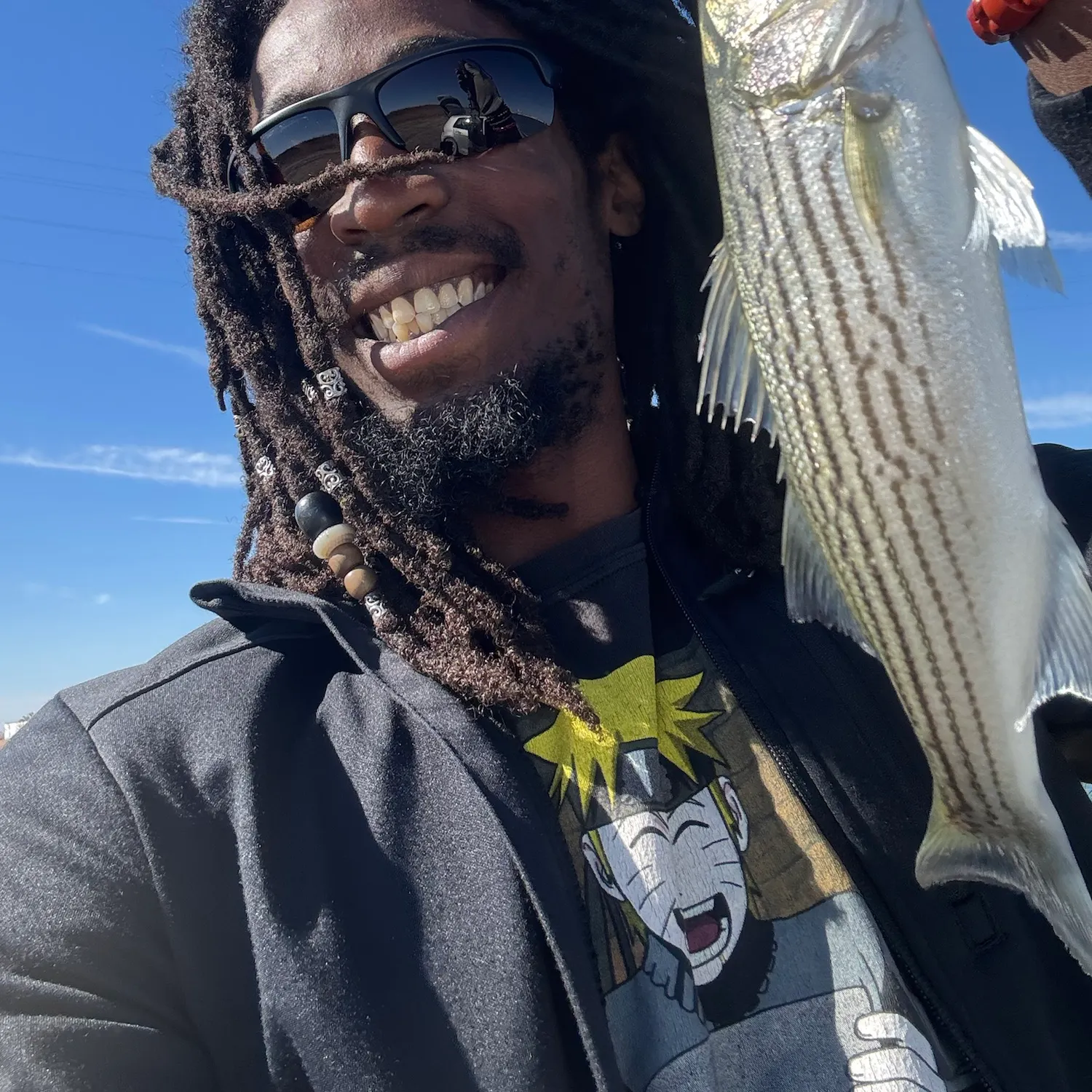 Striped bass caught on Fishbrain