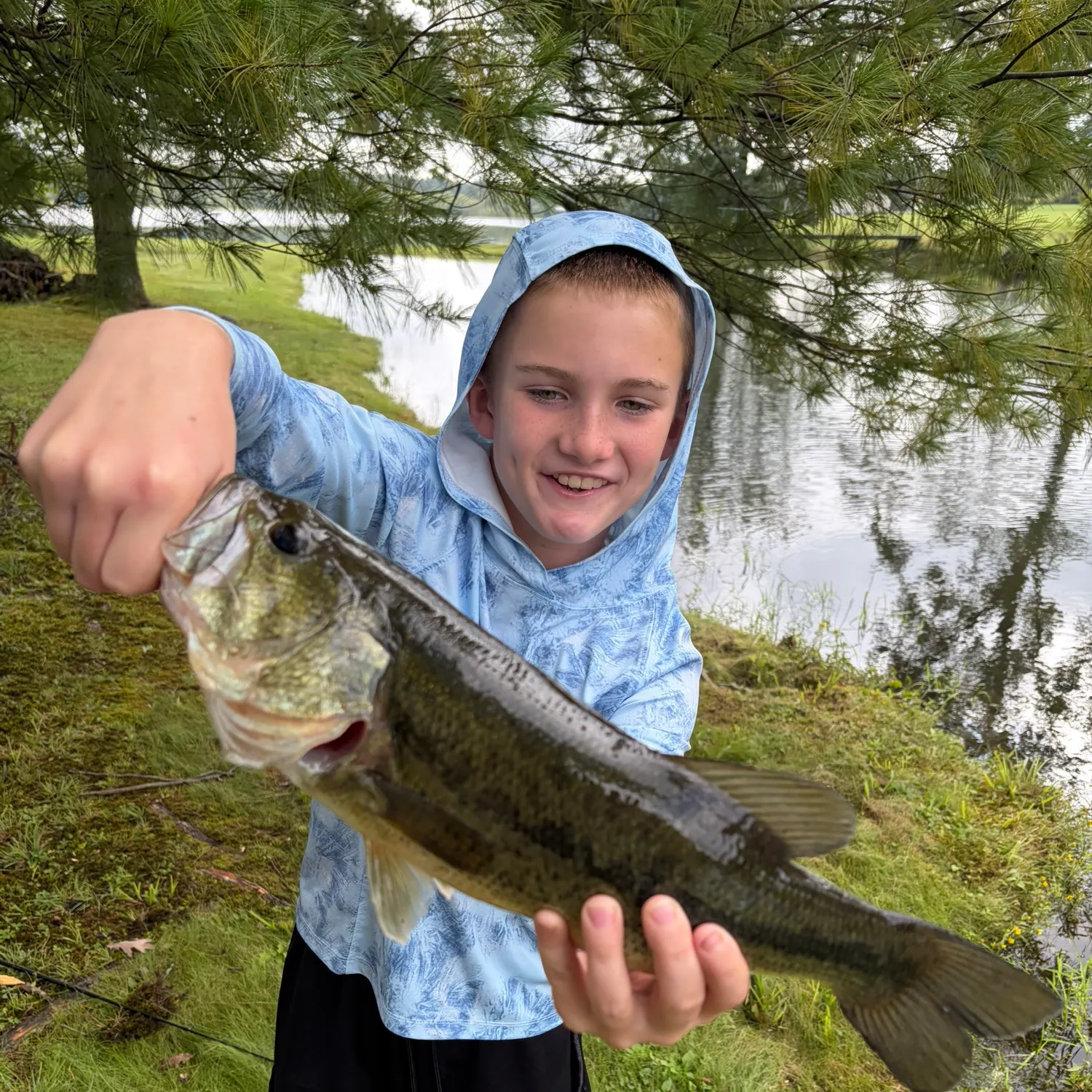 Largemouth bass caught on Fishbrain