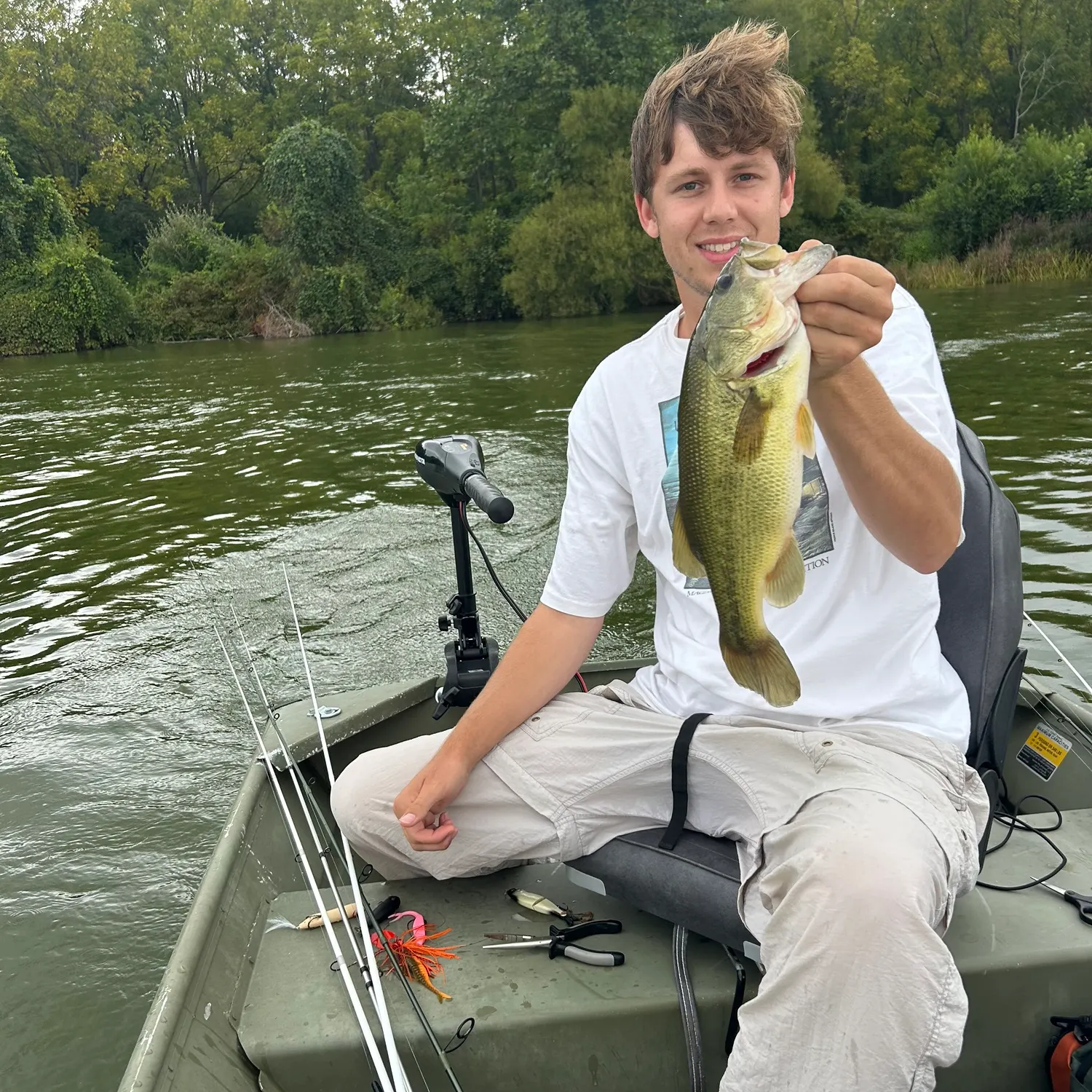 Largemouth bass caught on Fishbrain