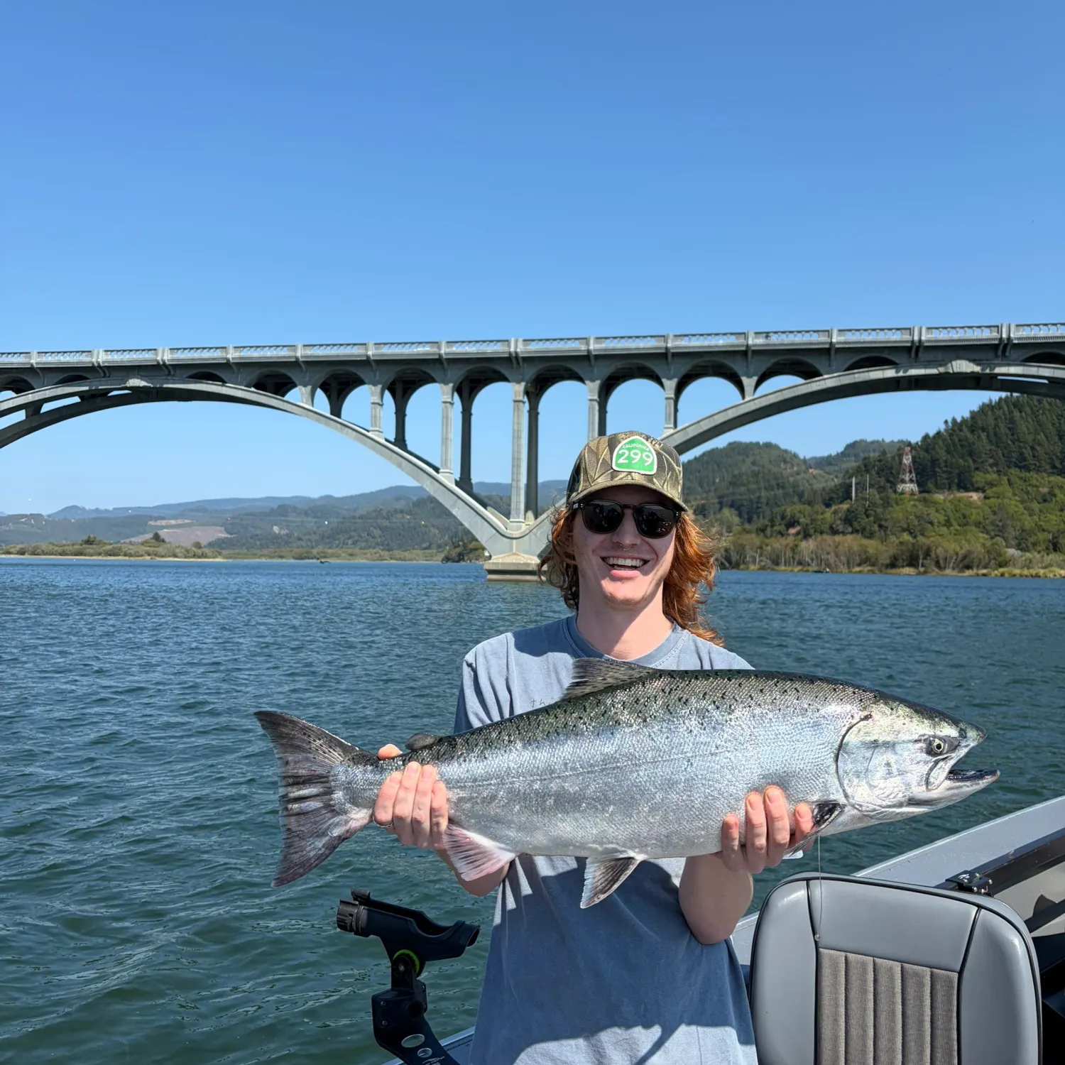 Chinook salmon caught on Fishbrain