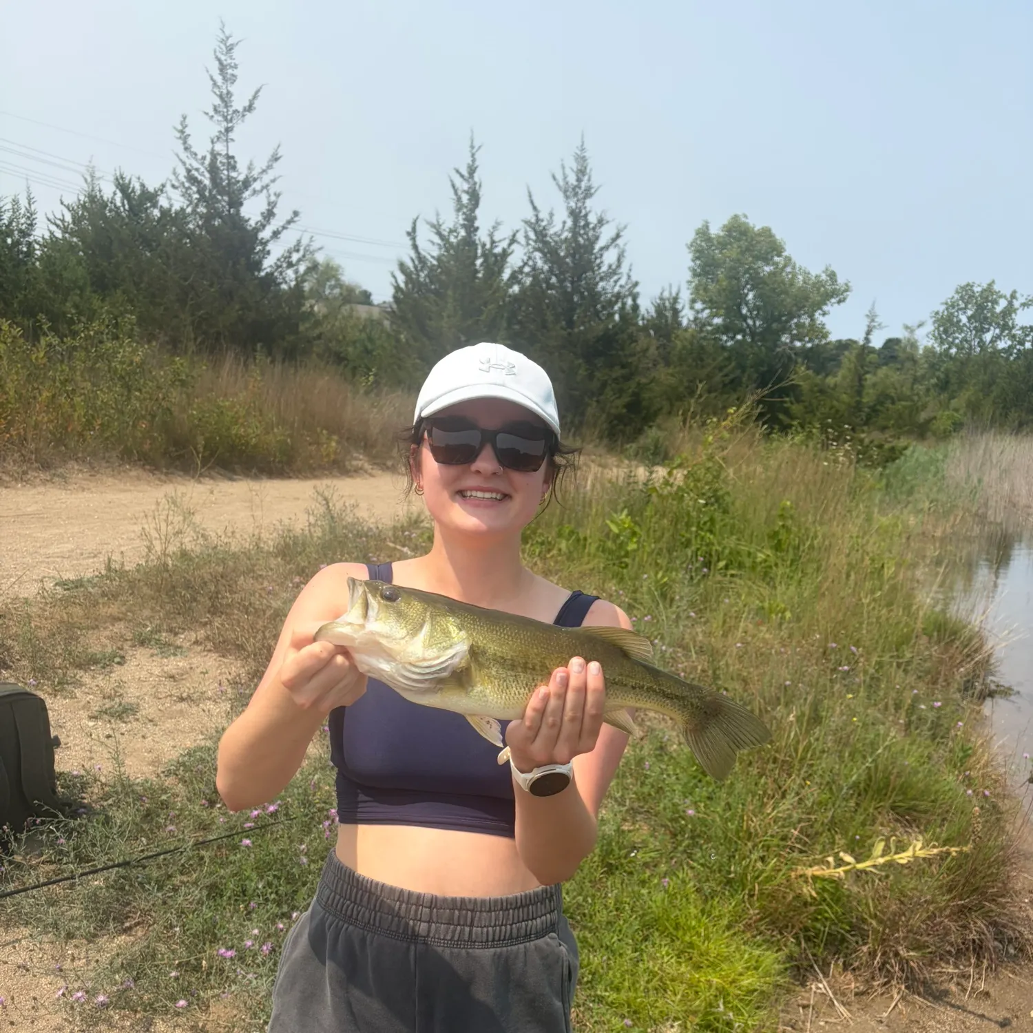 Largemouth bass caught on Fishbrain