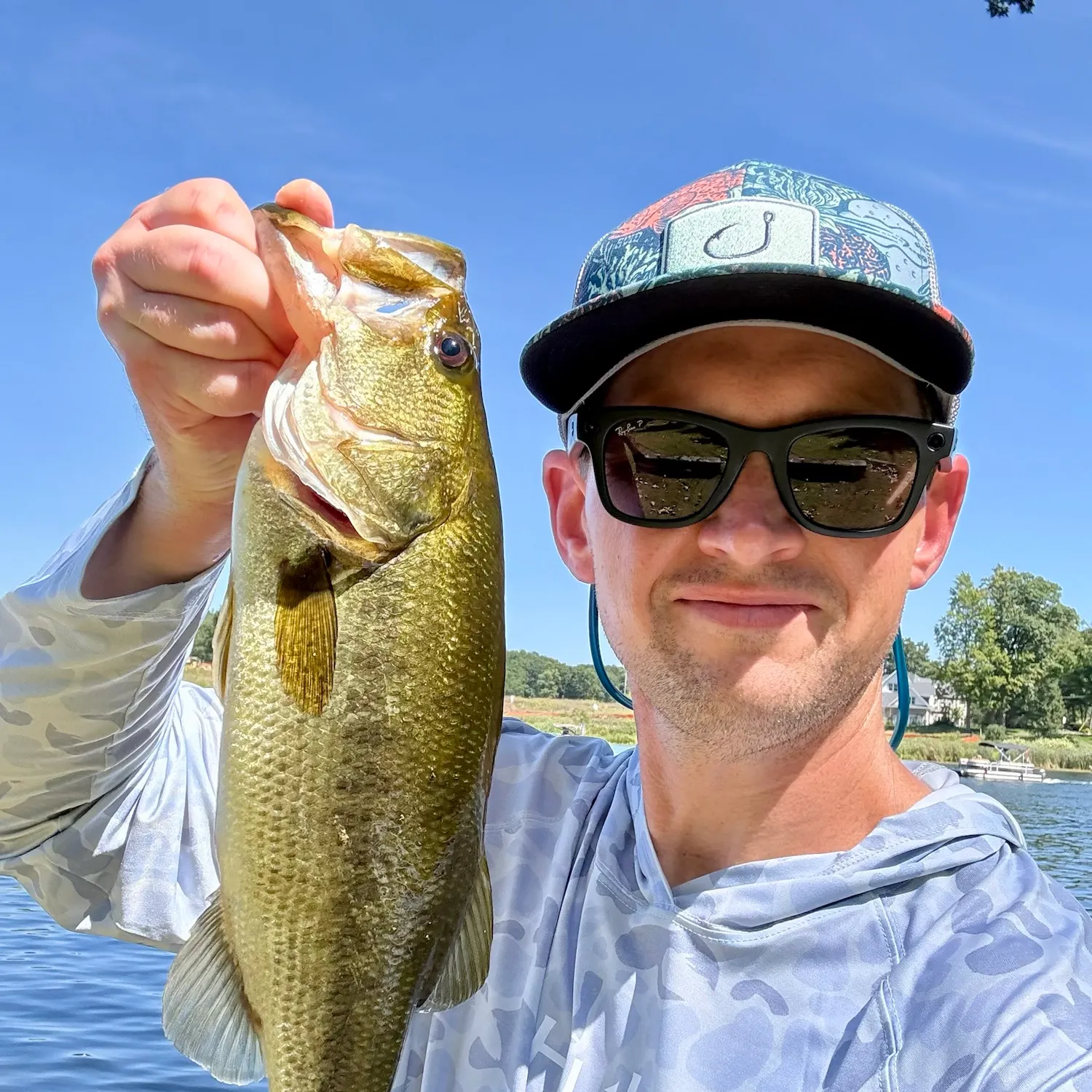 Largemouth bass caught on Fishbrain