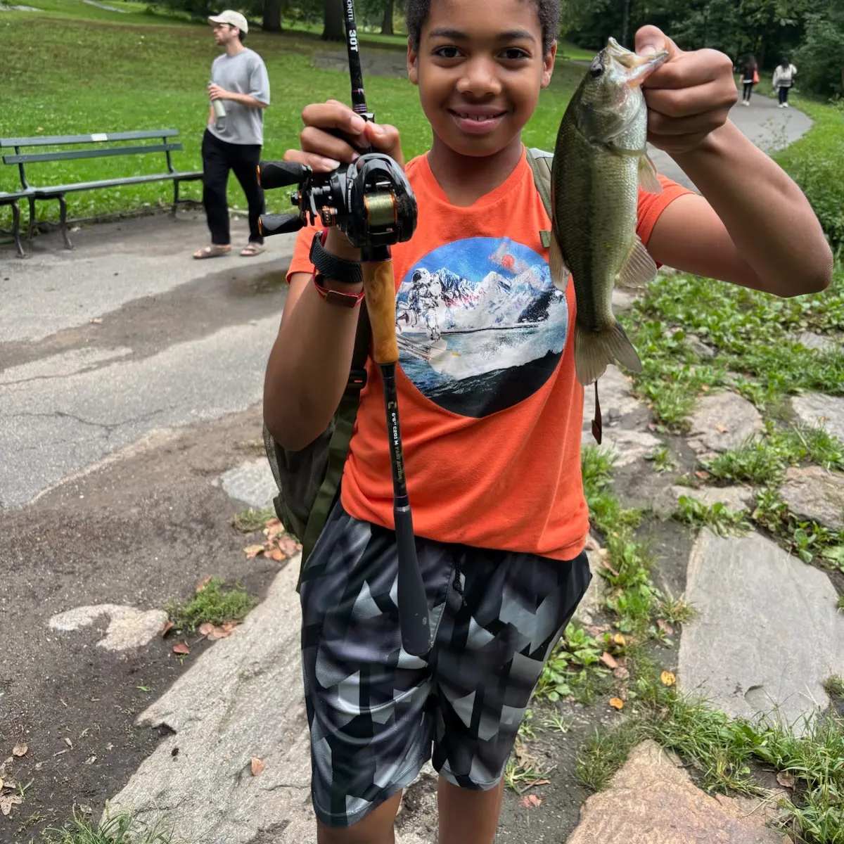 Largemouth bass caught on Fishbrain