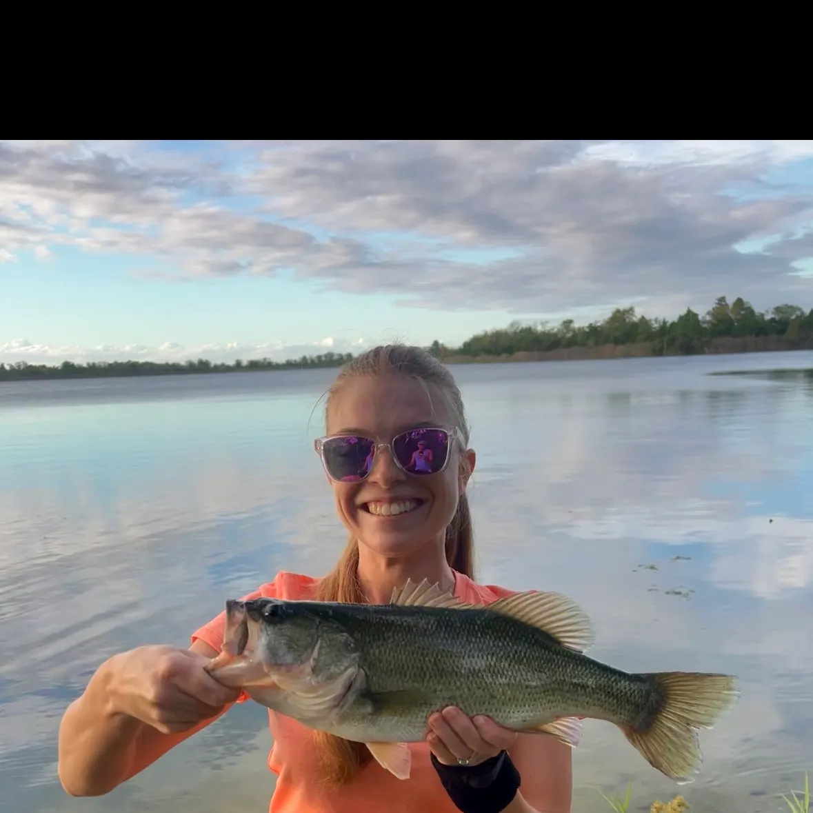 Largemouth bass caught on Fishbrain